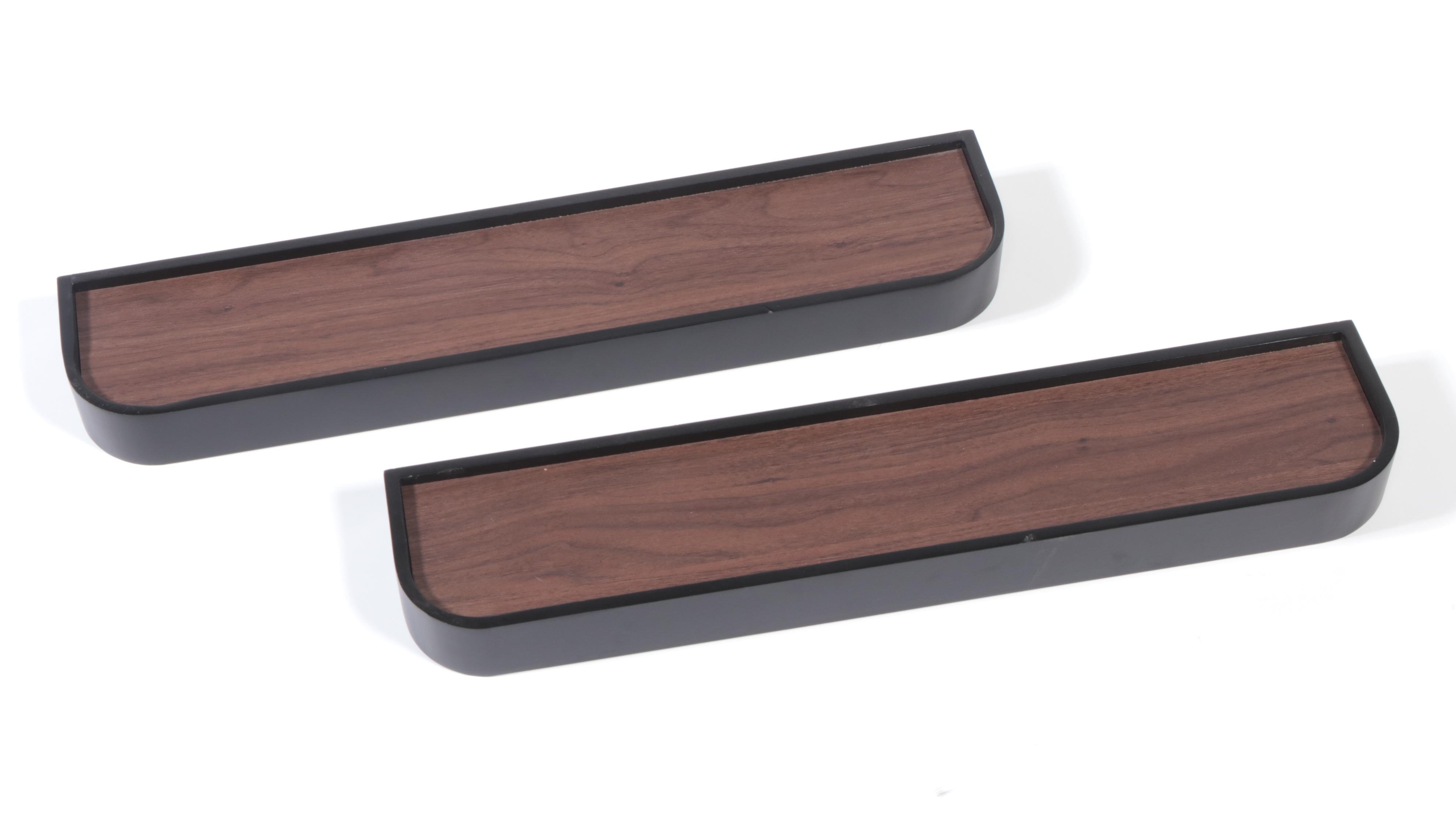 Threshold Routed Wood Wall Shelves and 