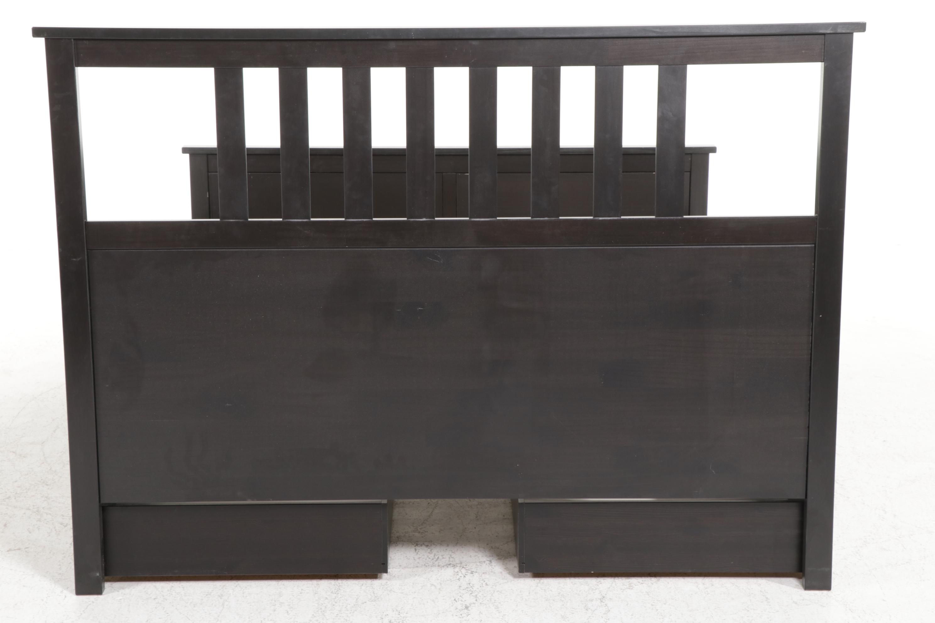 IKEA "Hemnes" Pine Queen Size Storage Bed with "Luröy" Slats EBTH