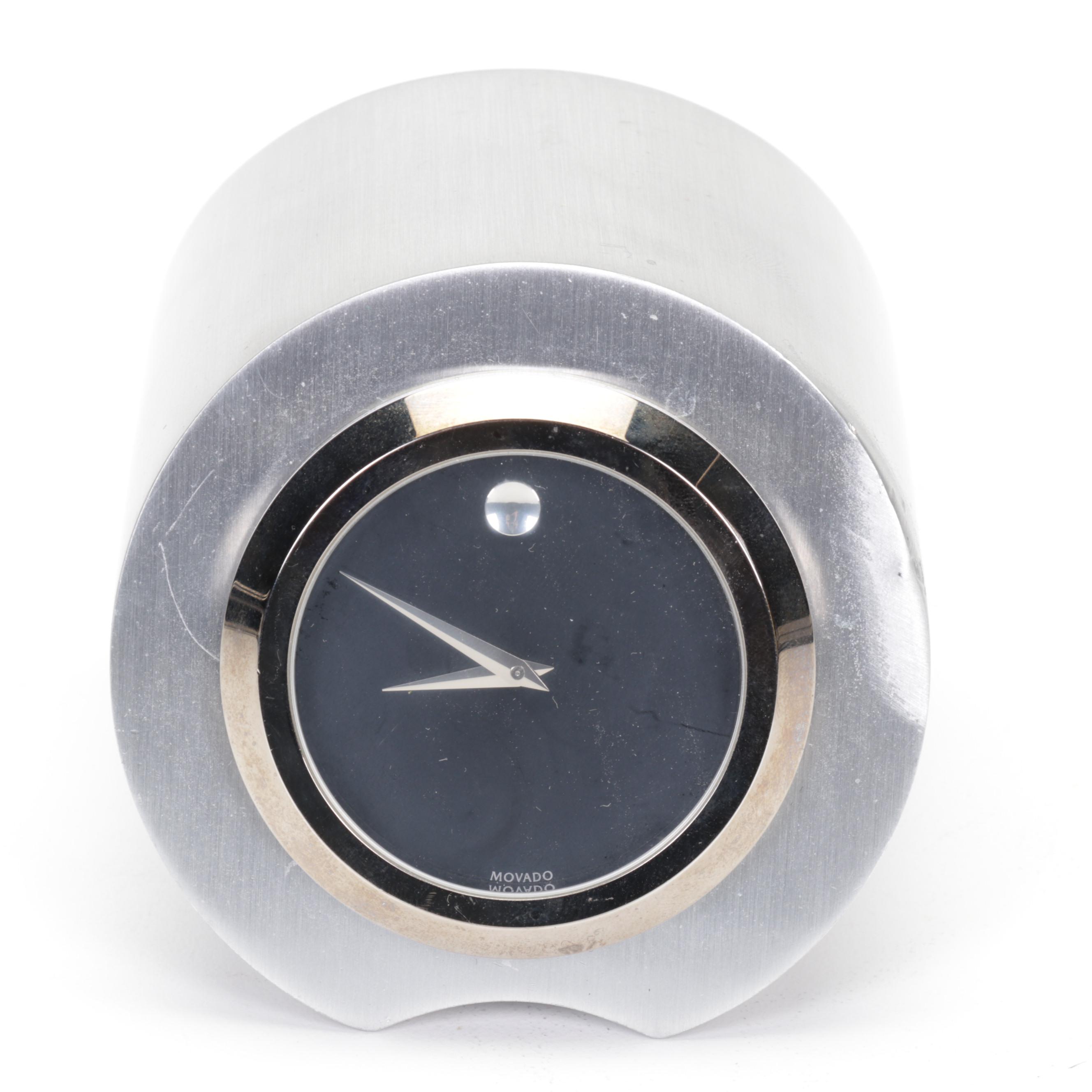 Movado Metal DualFace Desk Clock EBTH