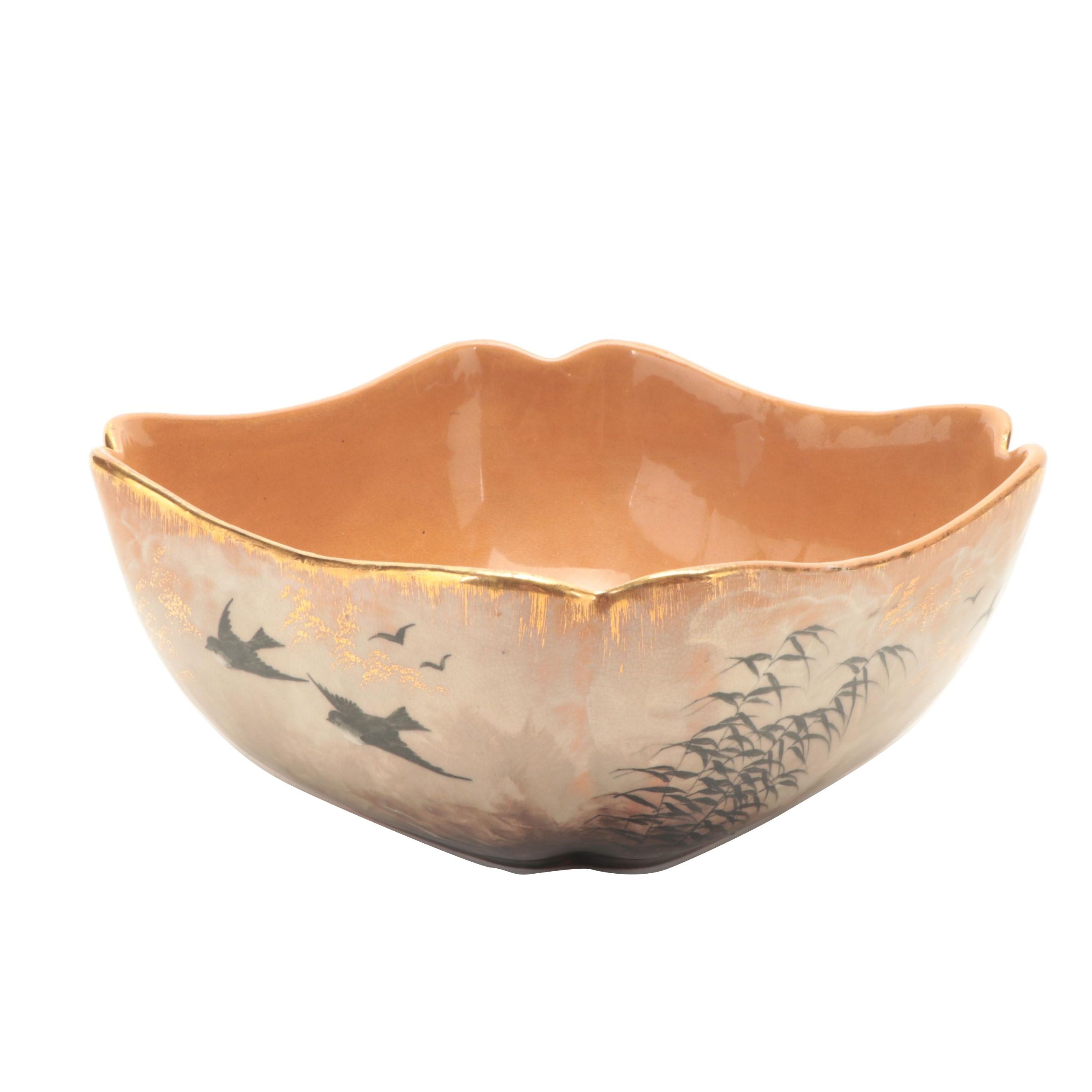 Albert Robert Valentien for Rookwood Pottery Japanesque Bowl, 1883 | EBTH