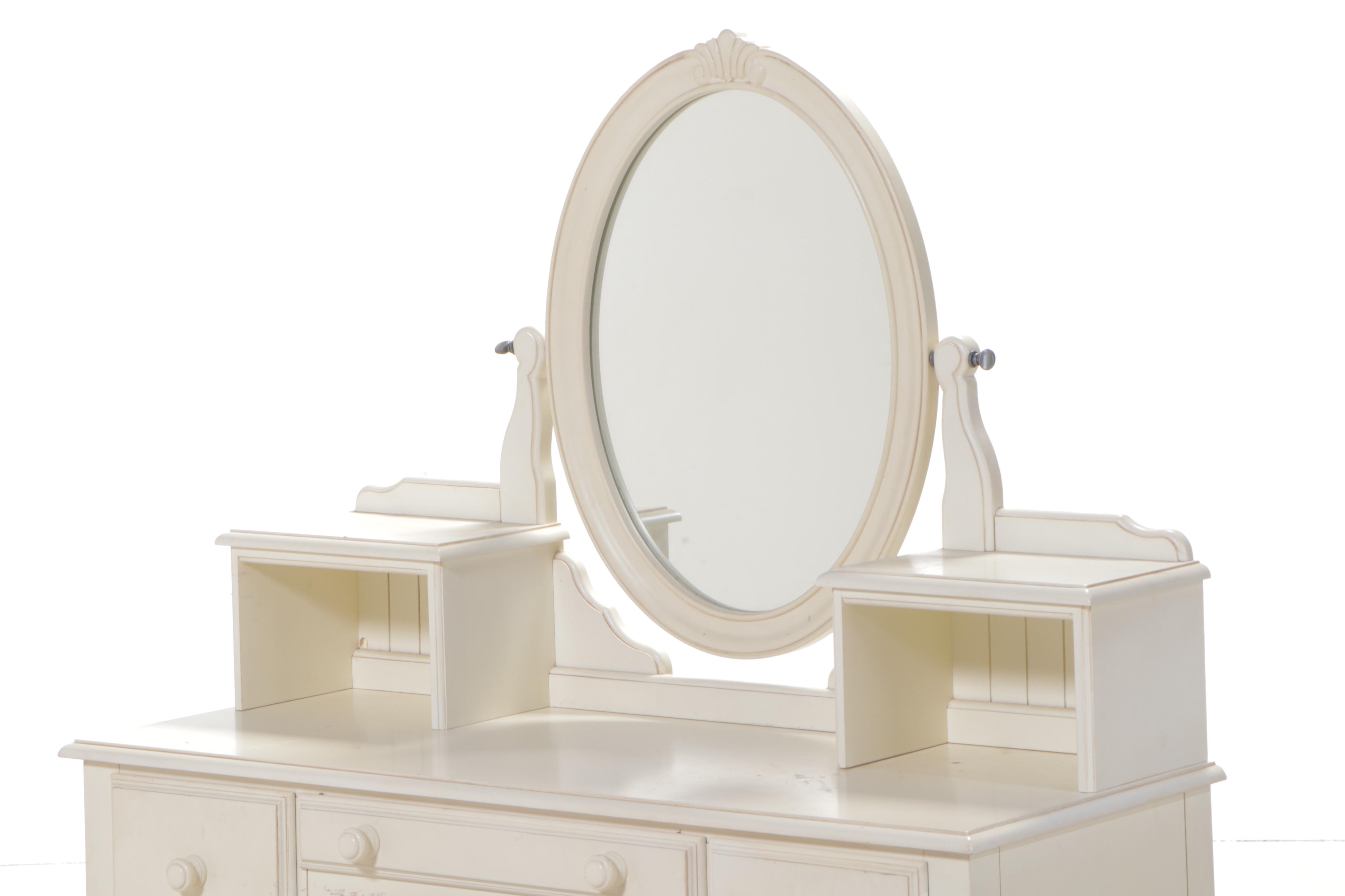 Ethan Allen "Chloe" CreamPainted Vanity EBTH