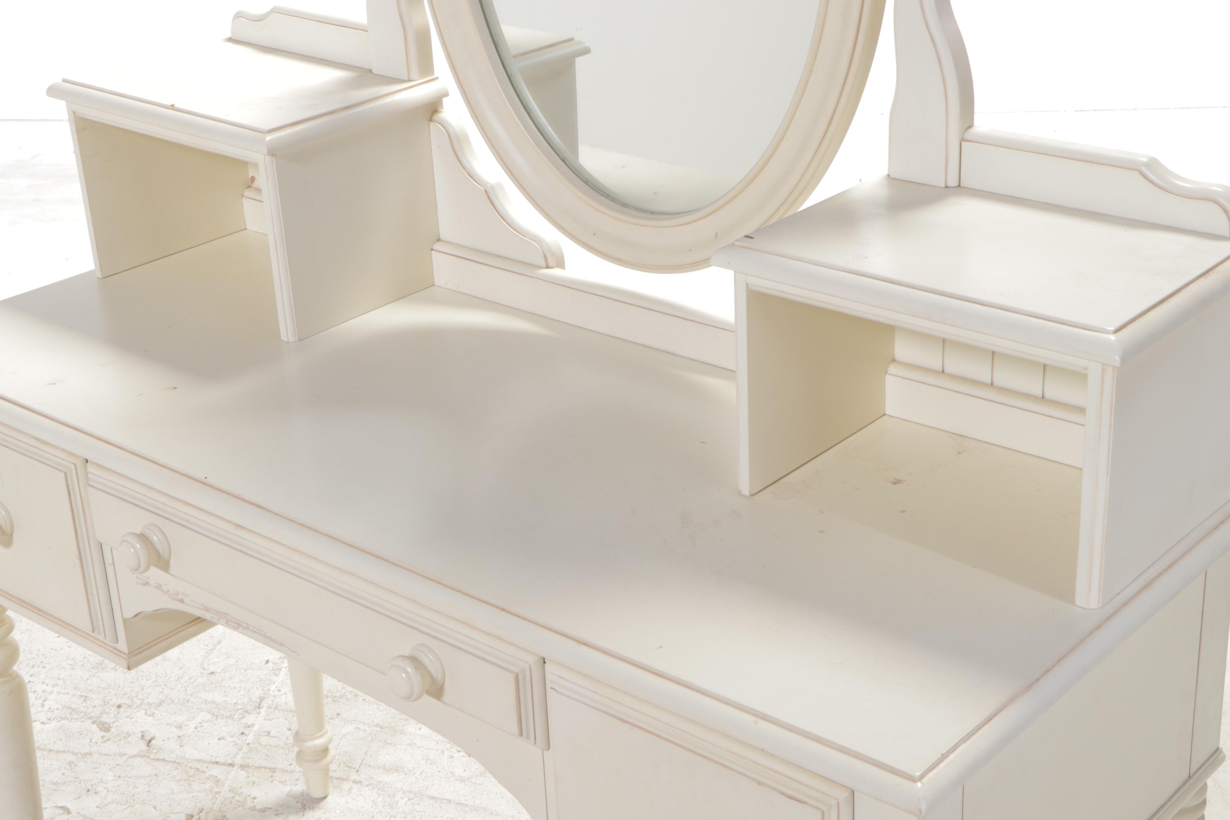 Ethan Allen "Chloe" CreamPainted Vanity EBTH