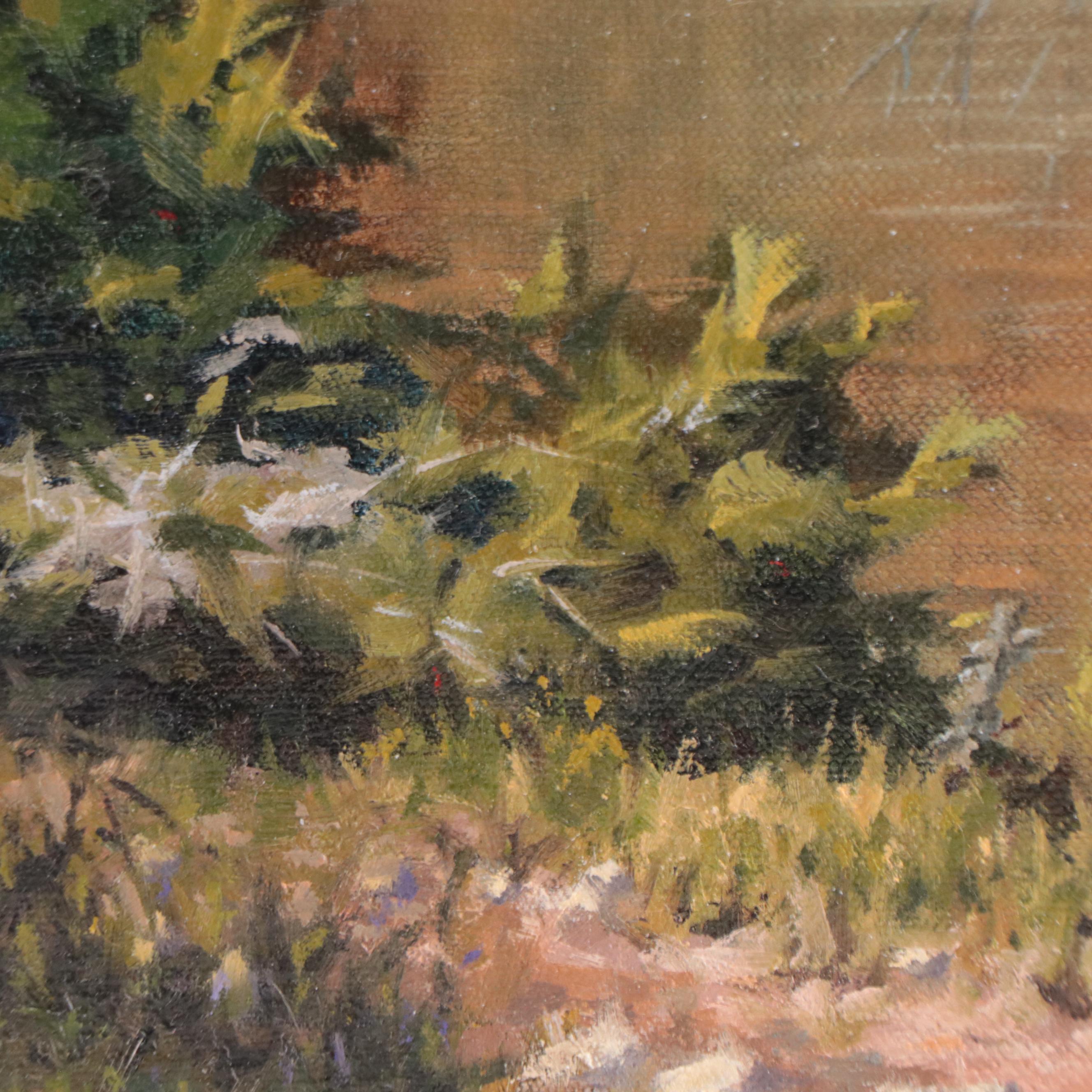 Blair Currin Landscape Oil Painting, Circa 2000 EBTH