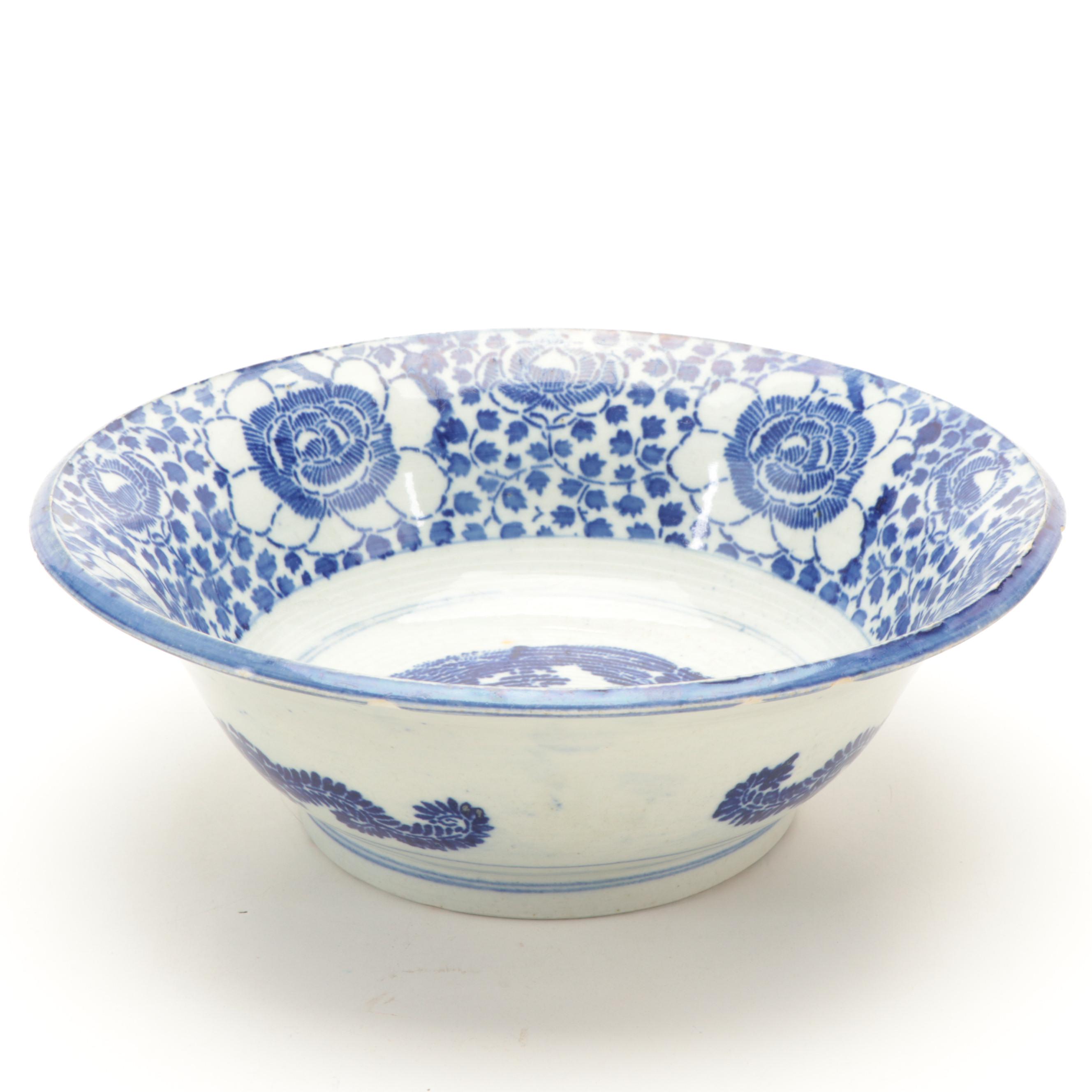 Japanese Stencil Ware Bowls with Chinese Porcelain Soup Bowls and