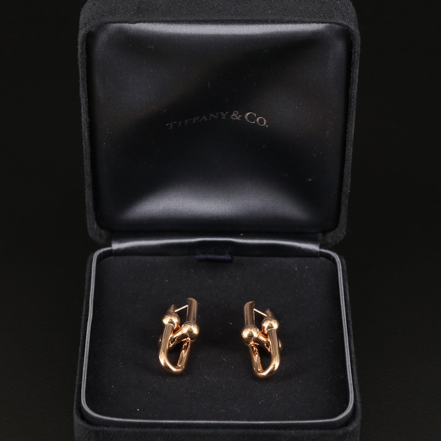 Tiffany & Co. "HardWear" 18K Rose Gold Link Earrings