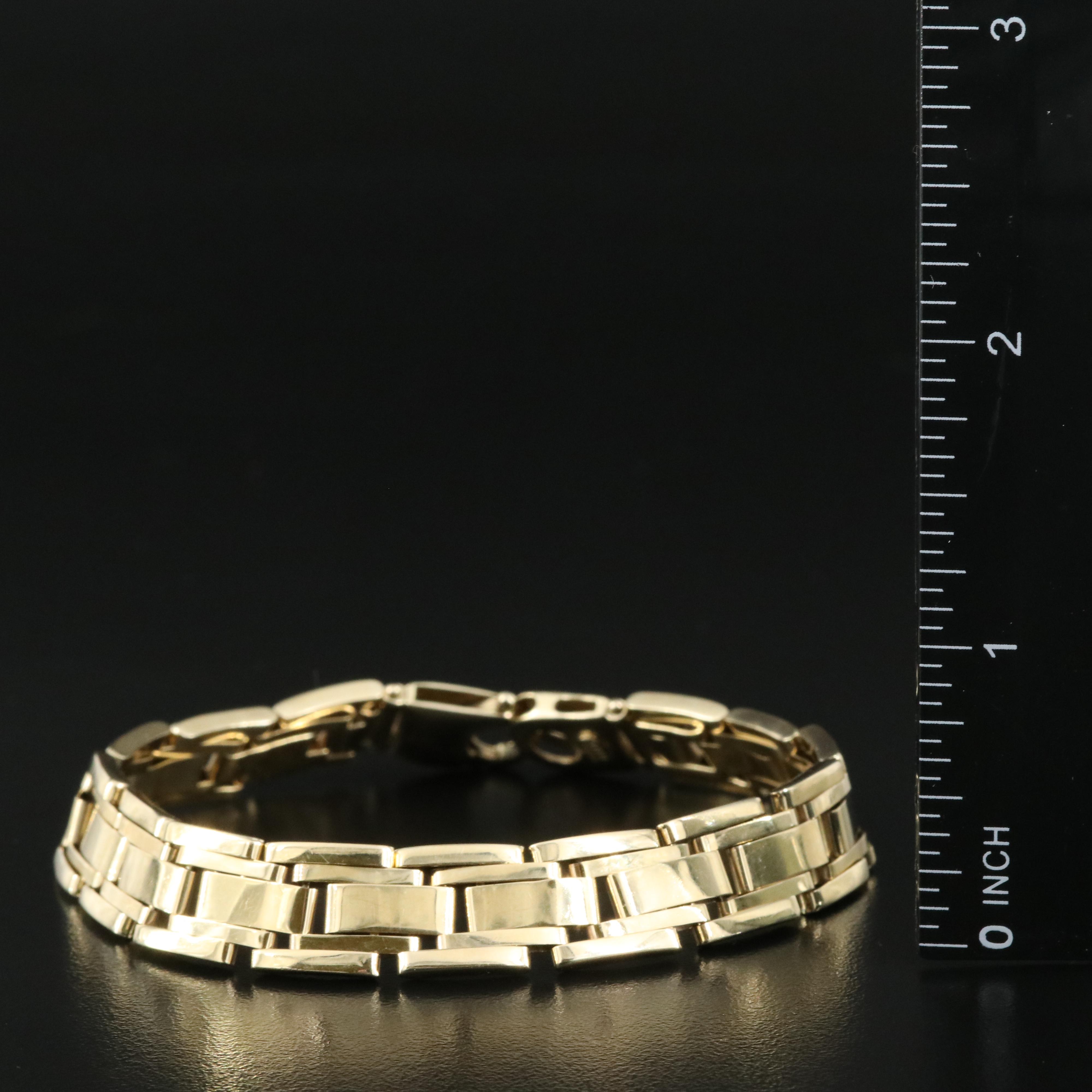 Italian 14K Watch Link Bracelet EBTH