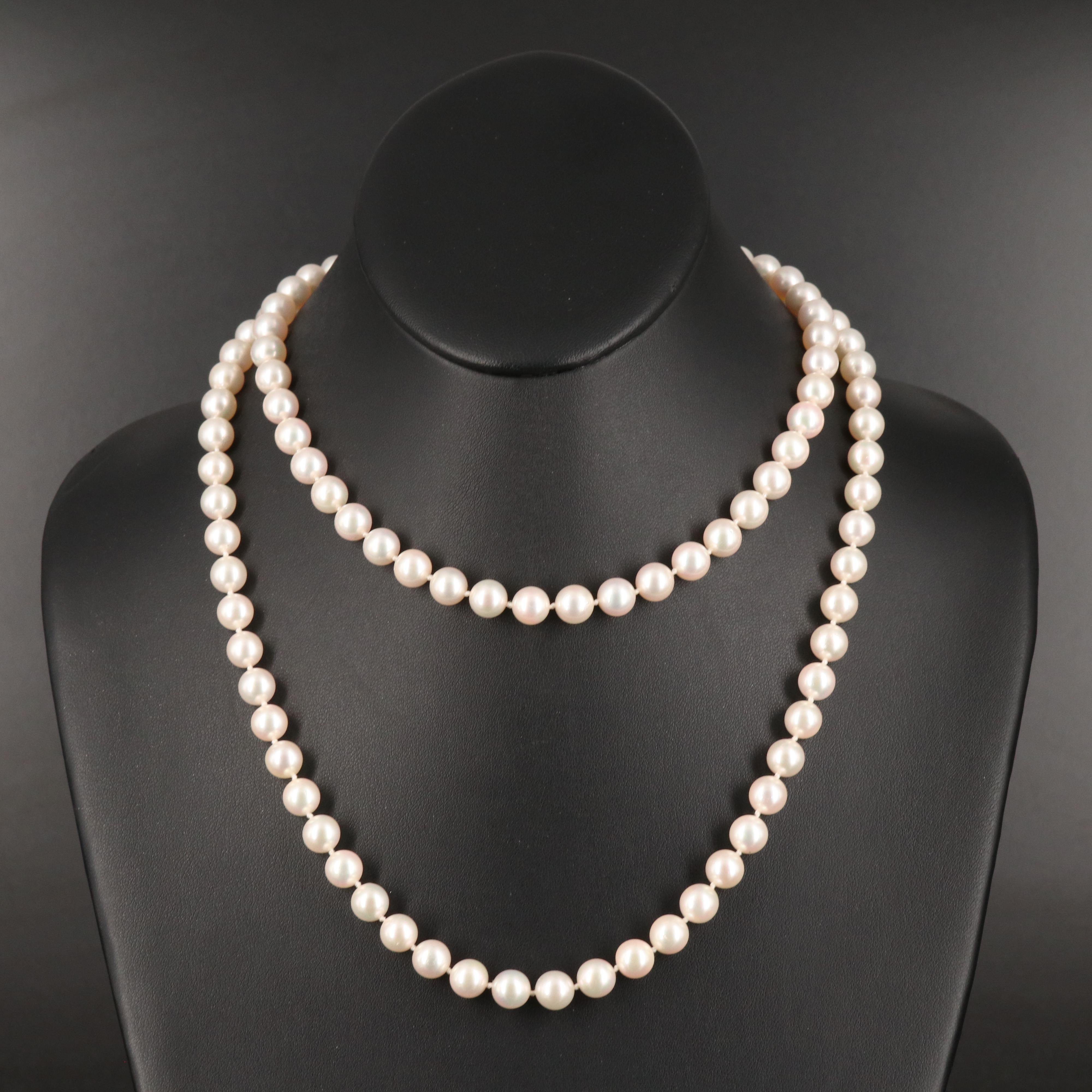 14K Pearl Necklace EBTH