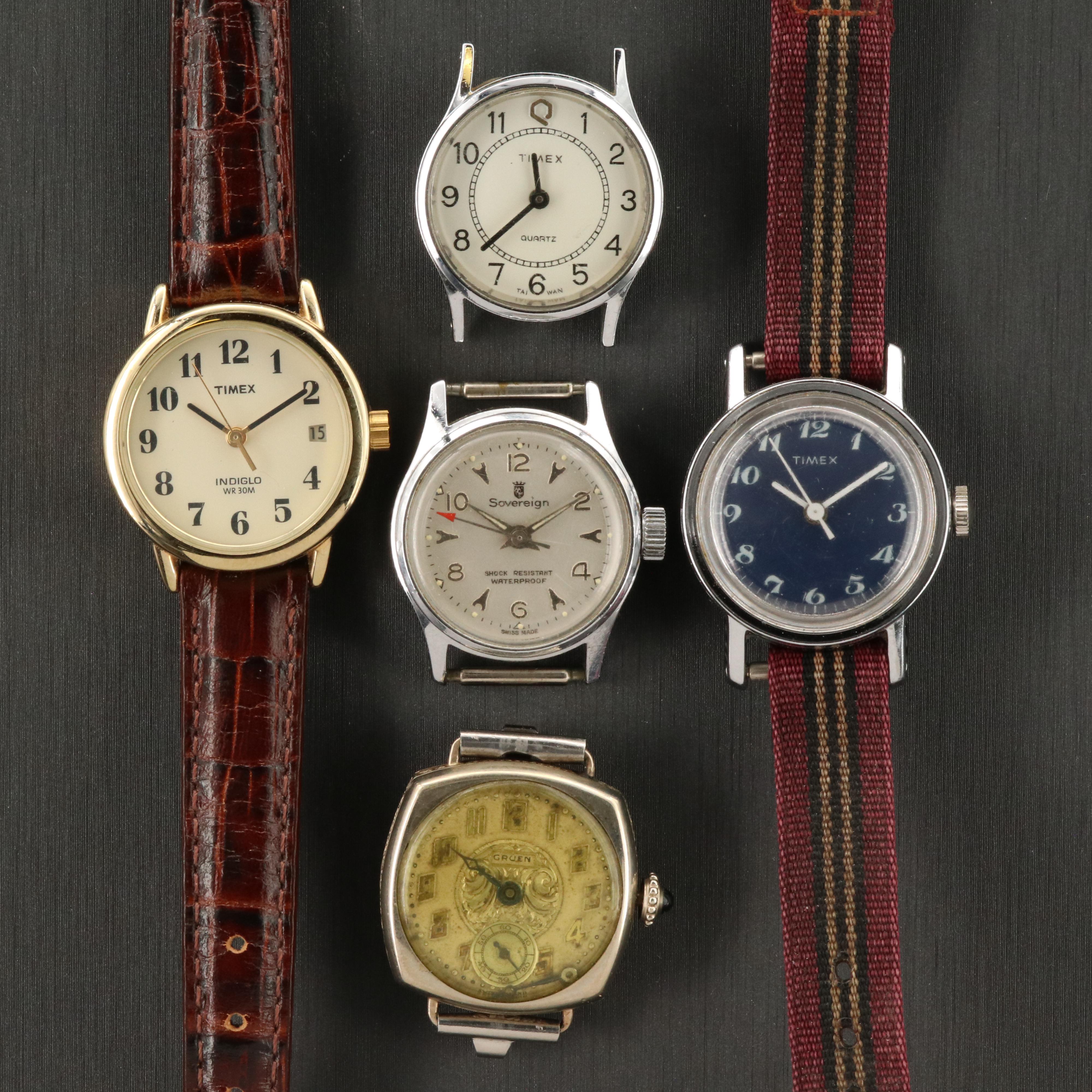 Vintage Watch Collection Featuring Gruen and Timex EBTH