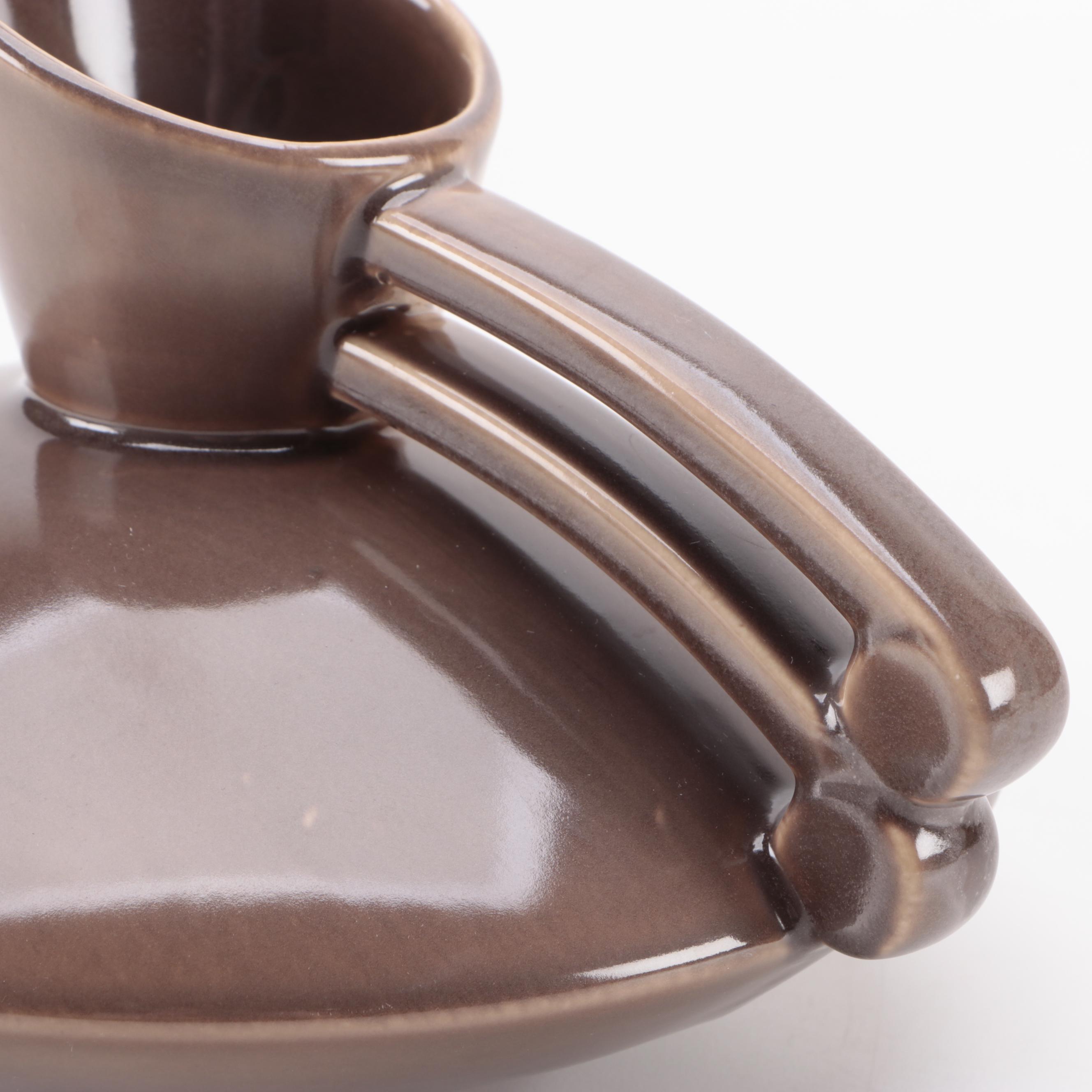 Mid Century Modern Red Wing Pottery Double Handle Pitcher, 1960s | EBTH
