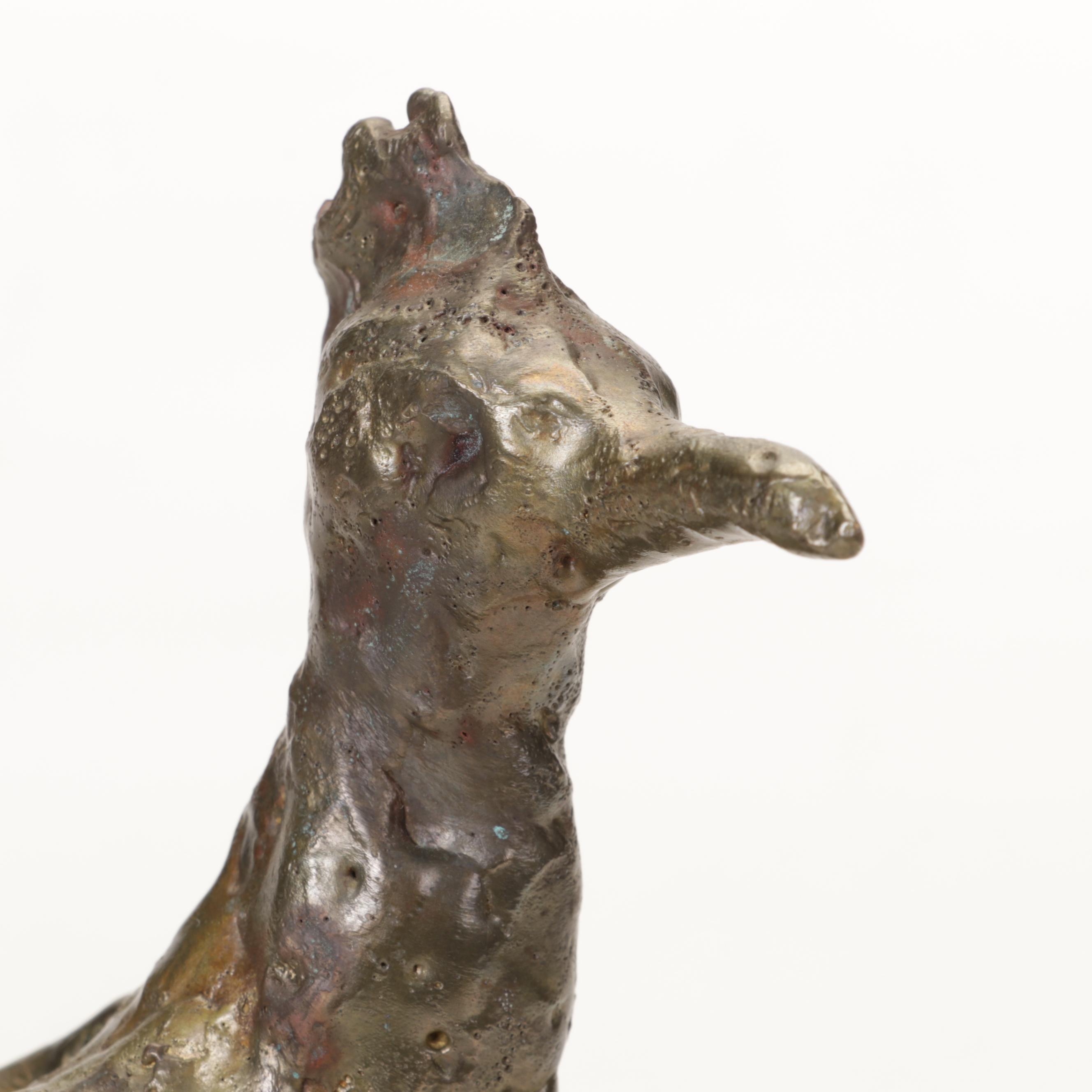 Bronze and Quartz Roadrunner Sculpture, Circa 1970 EBTH