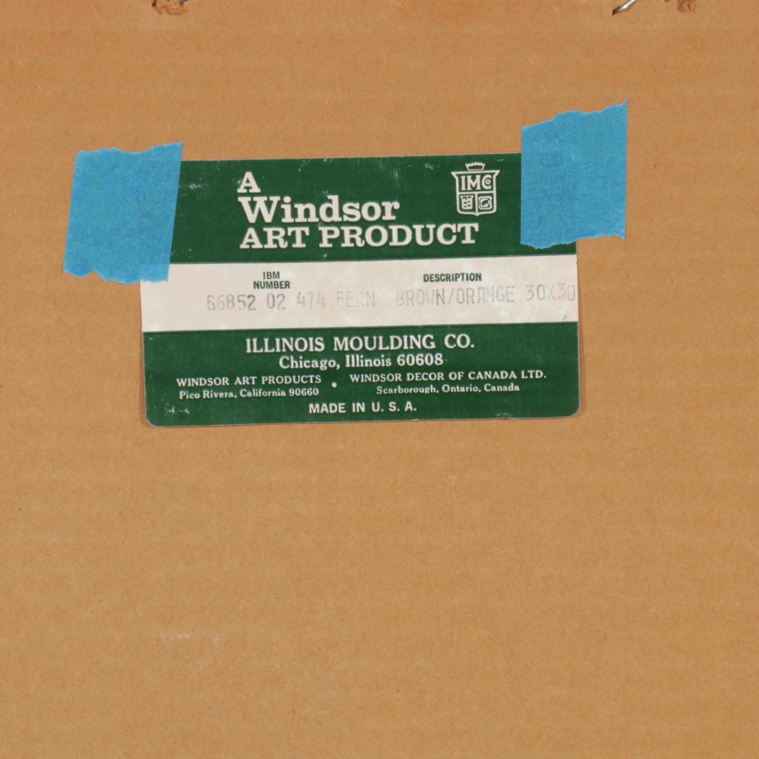 Windsor Art Products Abstract ThreeDimensional Serigraph, Circa 1970