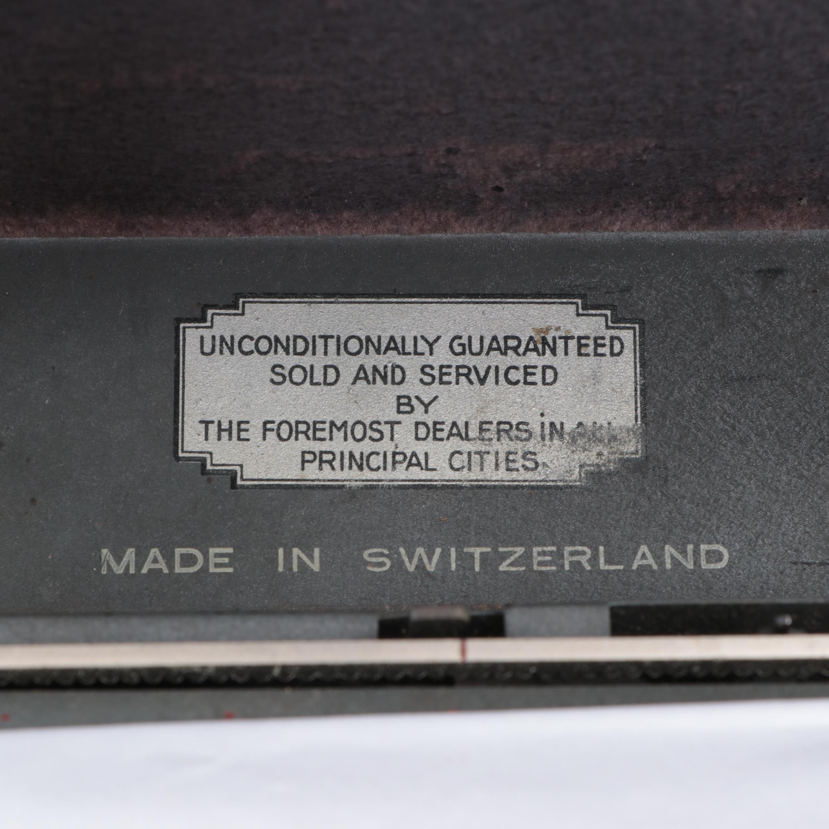 Hermes Featherweight Portable Typewriter, Circa 1937 EBTH