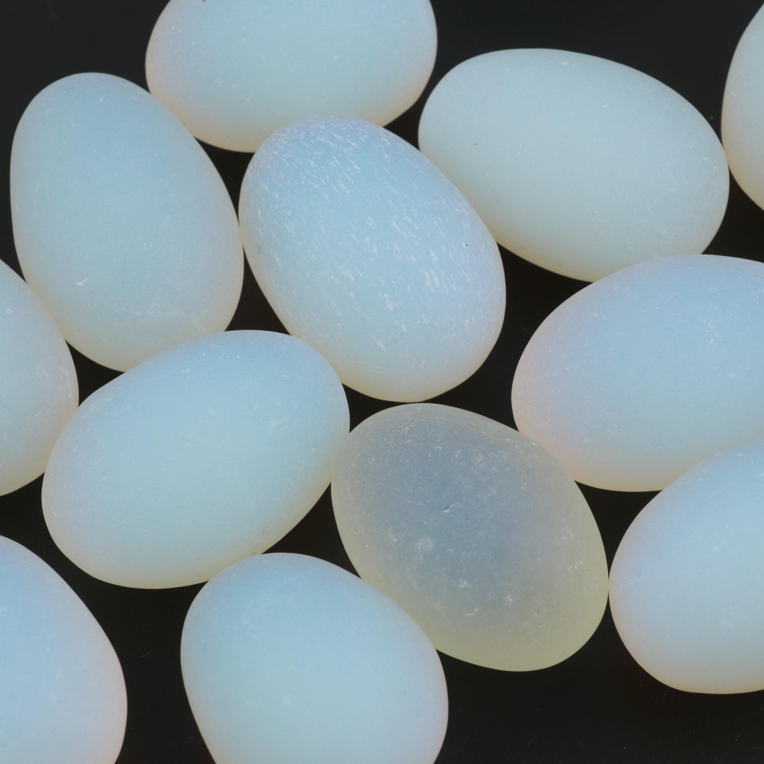Opaline Art Glass Eggs, 20th Century EBTH