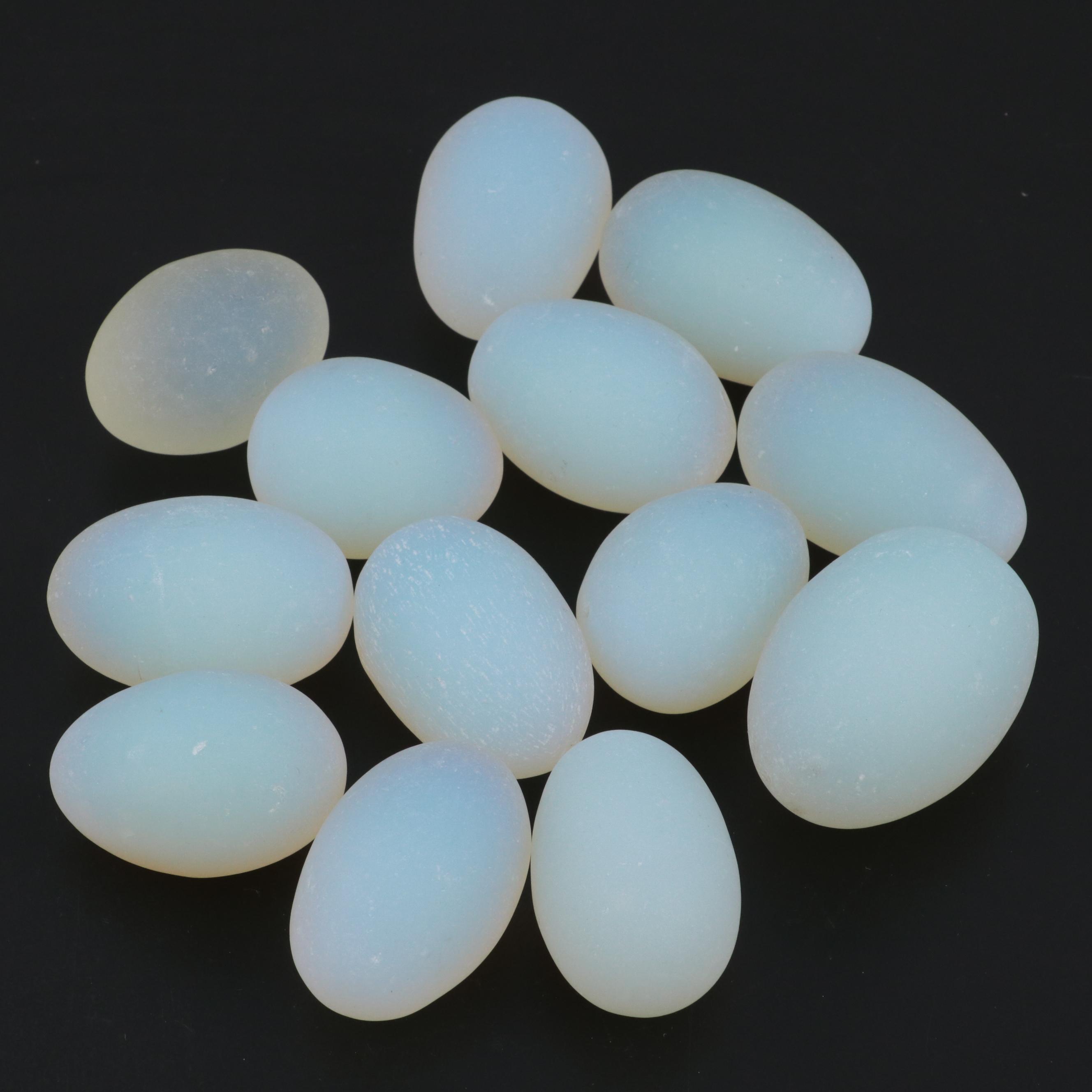Opaline Art Glass Eggs, 20th Century EBTH