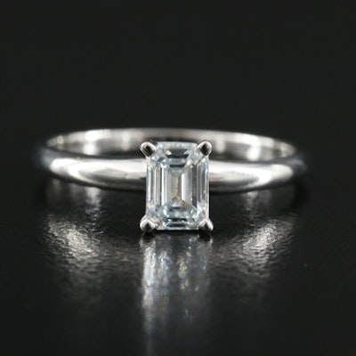14K 0.66 CT Lab Grown Diamond Solitaire Ring