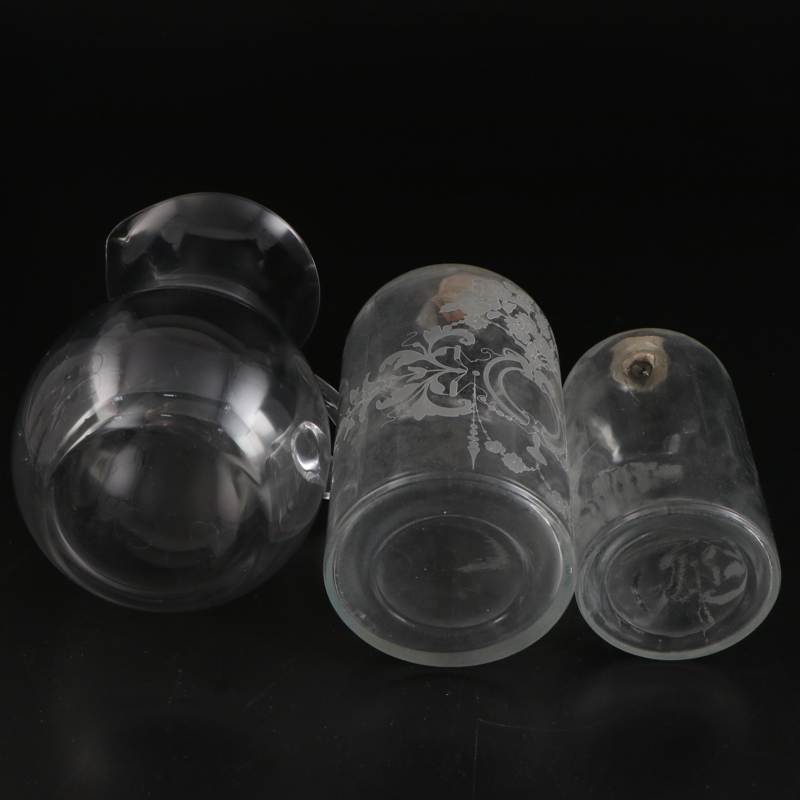 French Hellem Glass Vacuum Coffee Maker and Other Glass Kitchenware EBTH