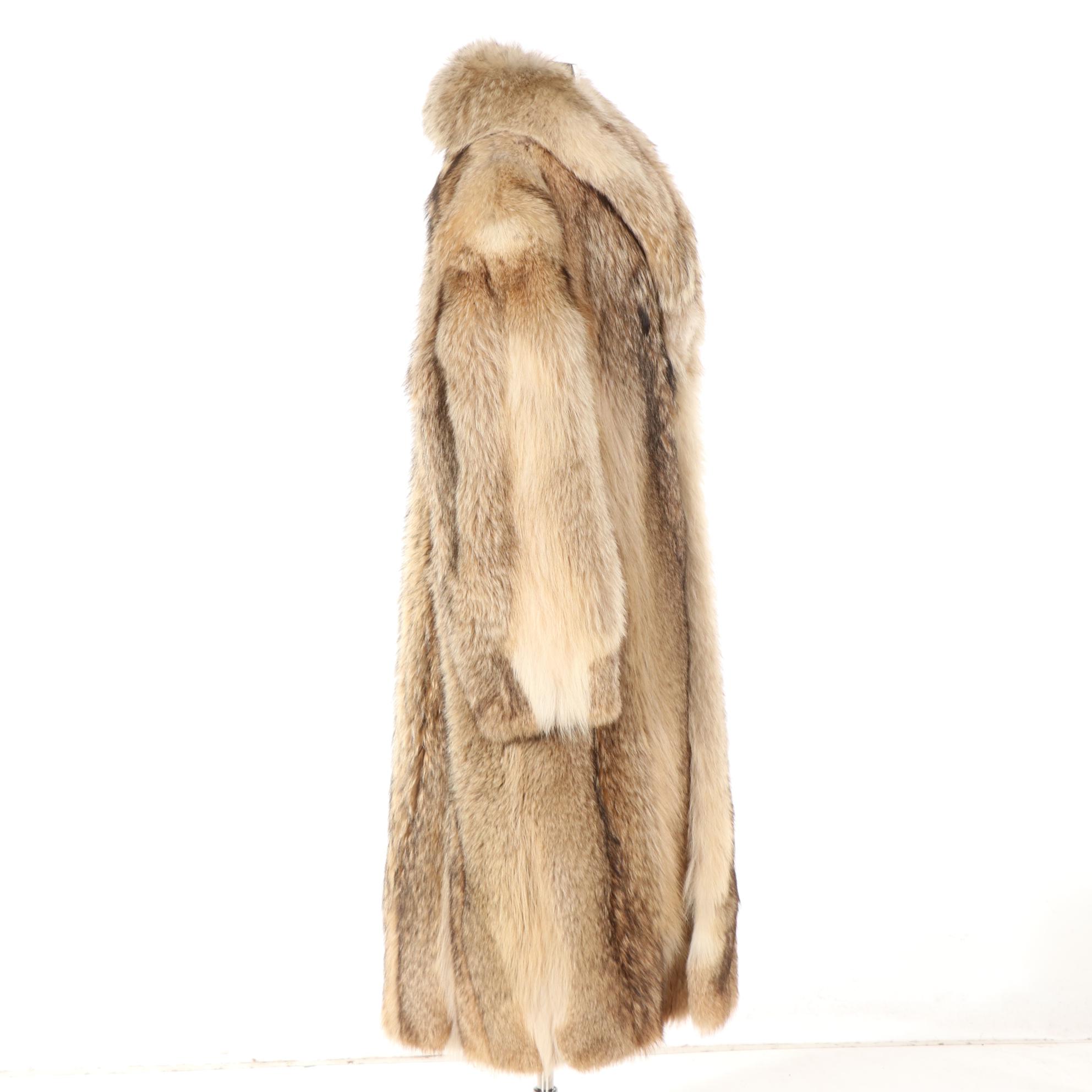 Men's Coyote Fur FullLength Coat by Weiss EBTH