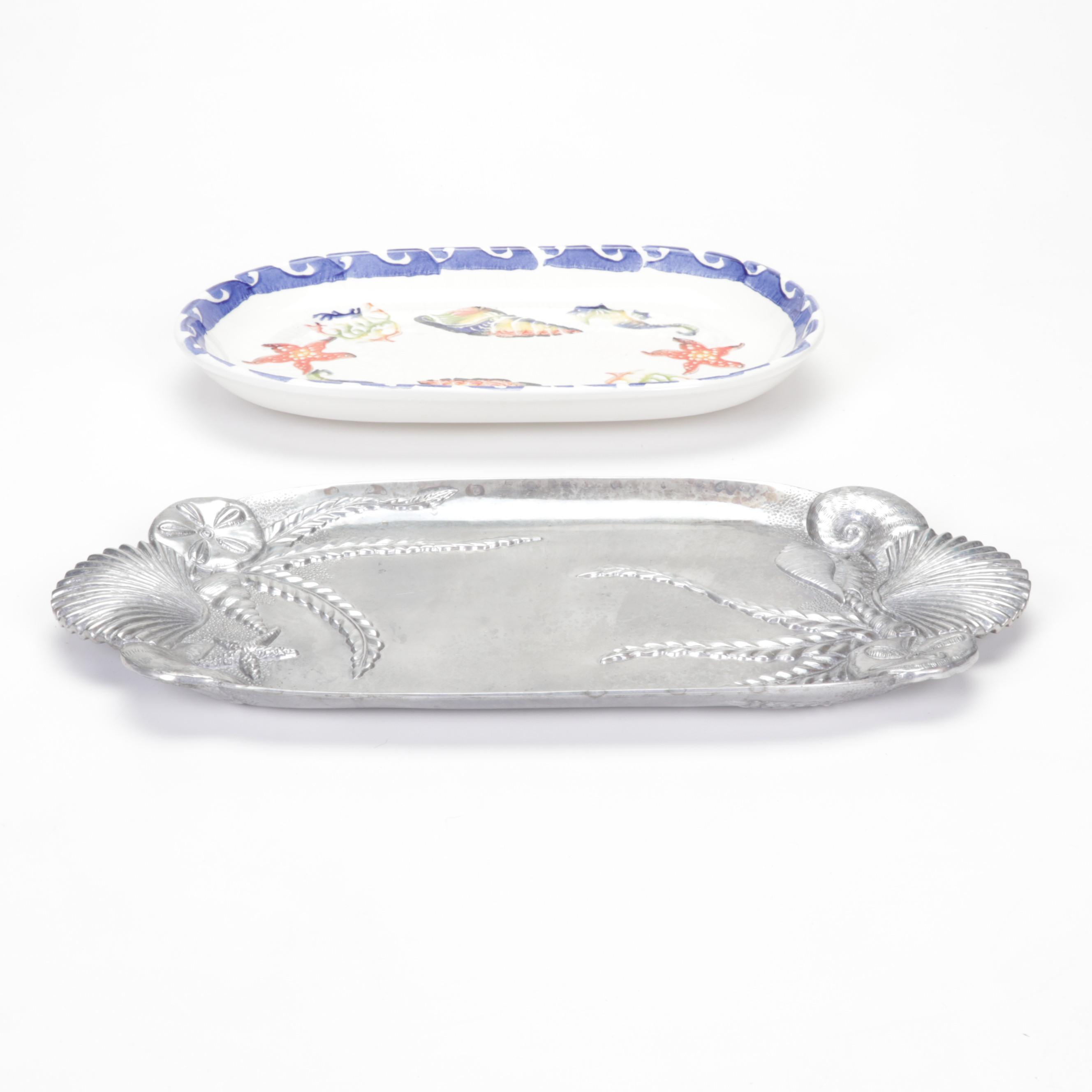 Octopus and Oceanic Serveware and Decor Featuring Nambe and Fitz and