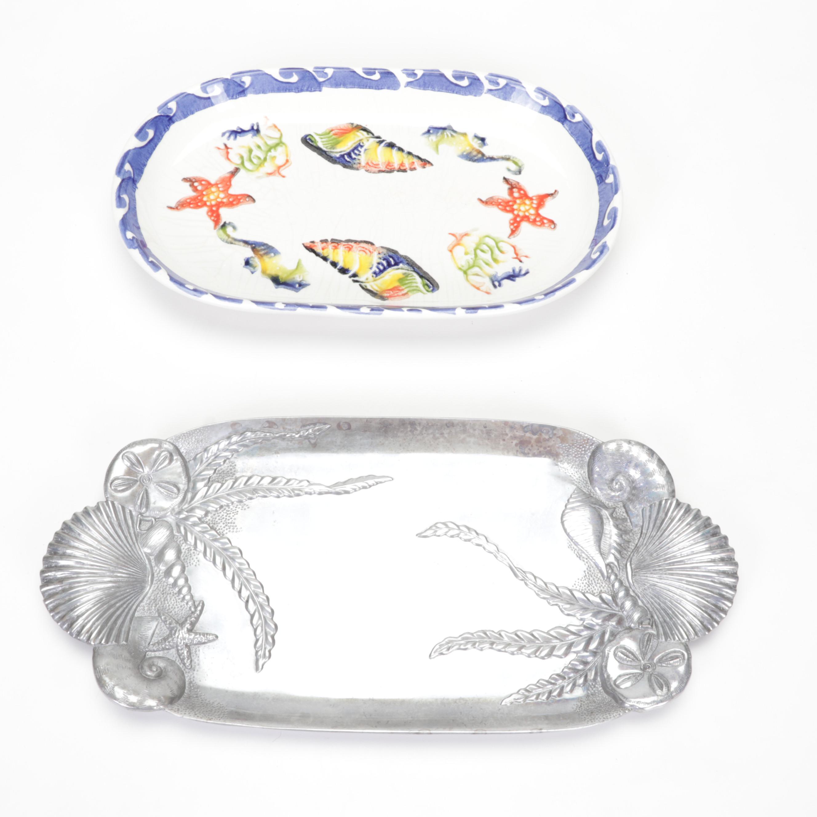Octopus and Oceanic Serveware and Decor Featuring Nambe and Fitz and