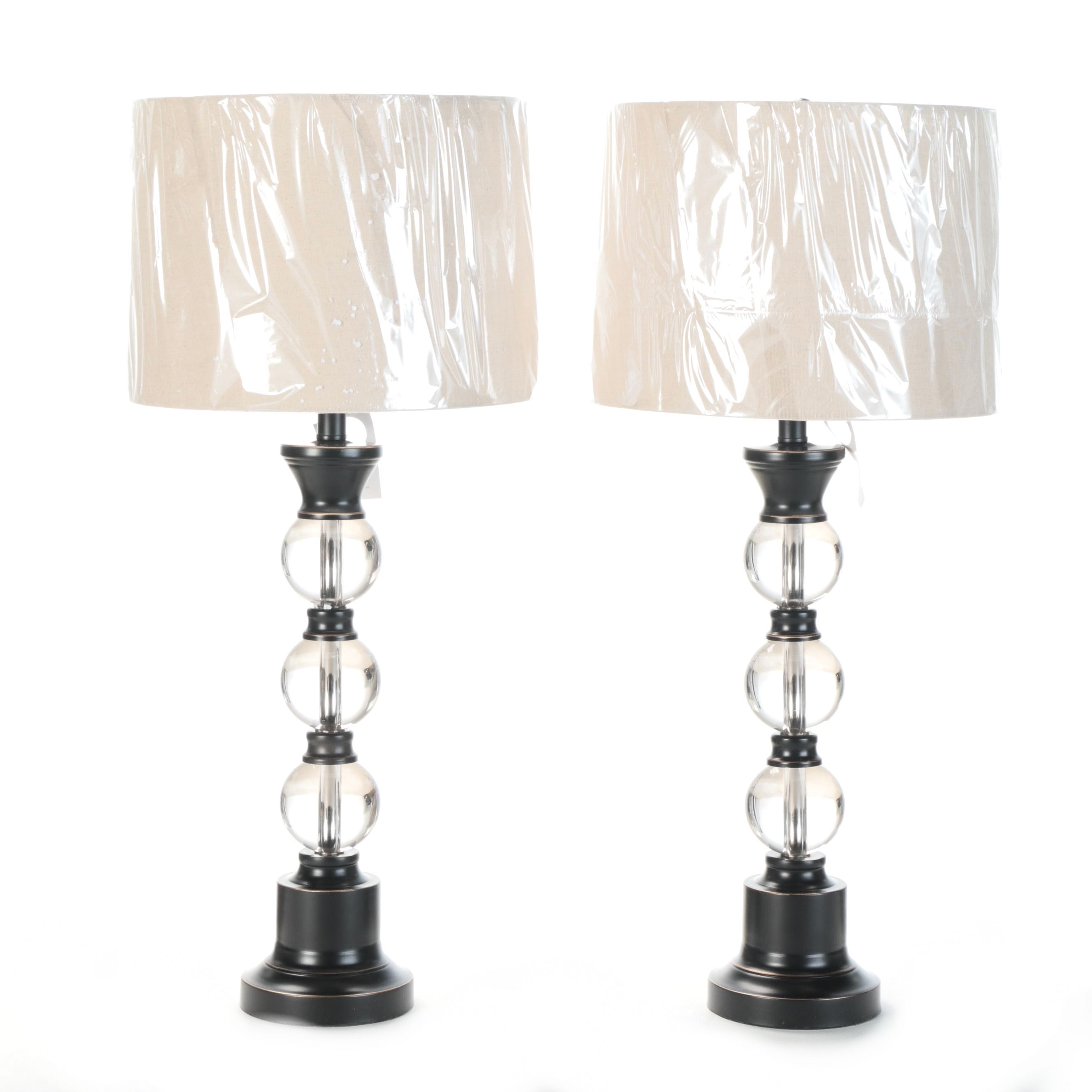 Luminous by J. Hunt Home Stacked Clear Orb Table Lamps EBTH