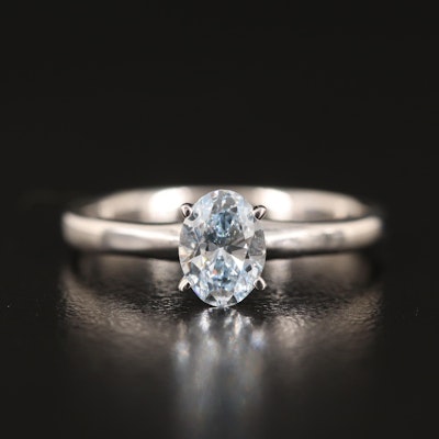 14K 0.76 CT Lab Grown Diamond Solitaire Ring