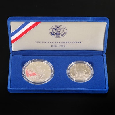 1986 Liberty Commemorative Proof Two-Coin Set