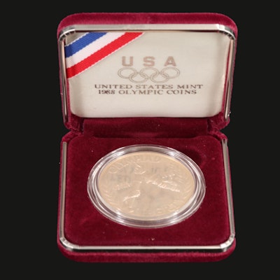1988-S U.S. Proof Olympic Silver Dollar