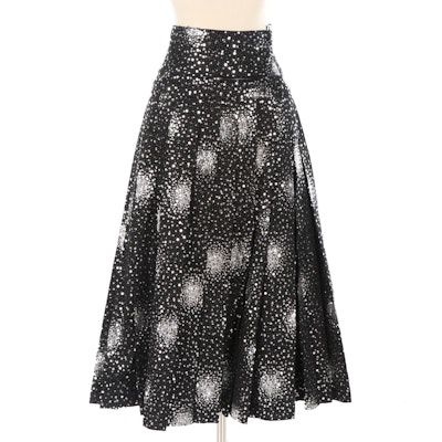 Chanel Sequined Cotton Pleated Skirt, New with Tag