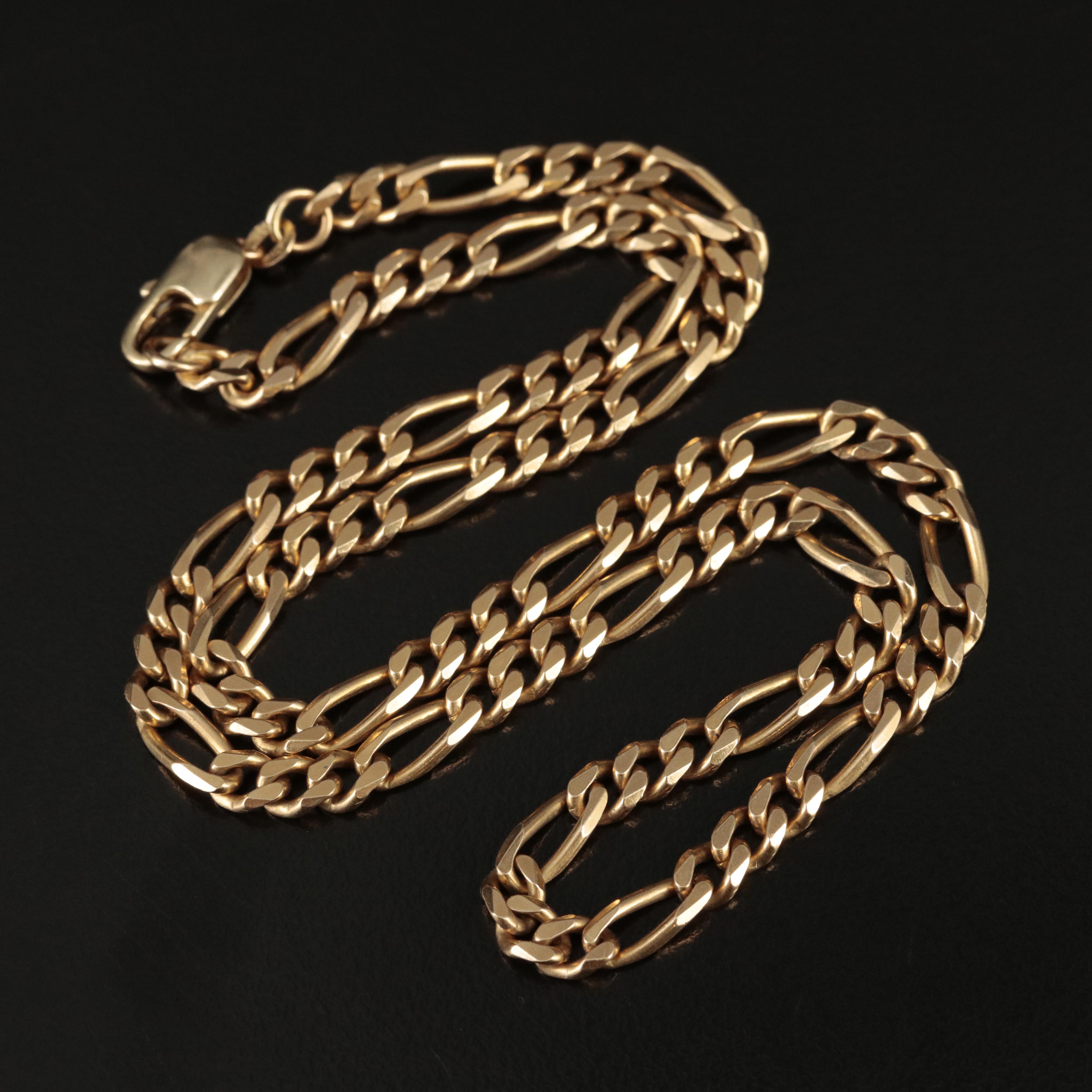 Italian 14K Figaro Chain EBTH