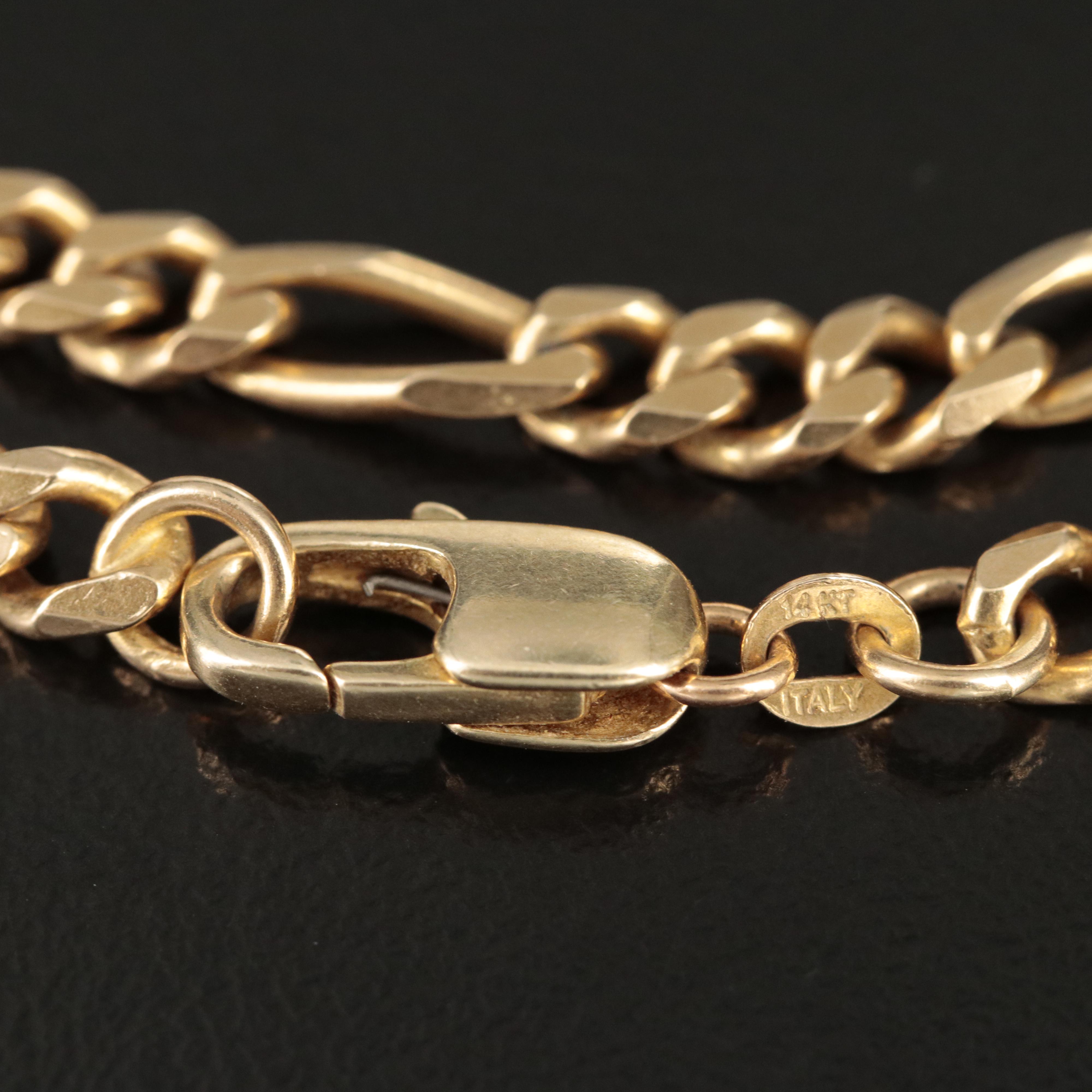 Italian 14K Figaro Chain EBTH