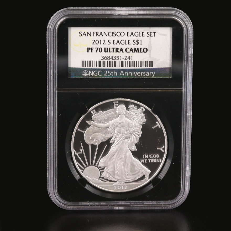 NGC PF70 Ultra Cameo 2012-S Proof $1 American Silver Eagle