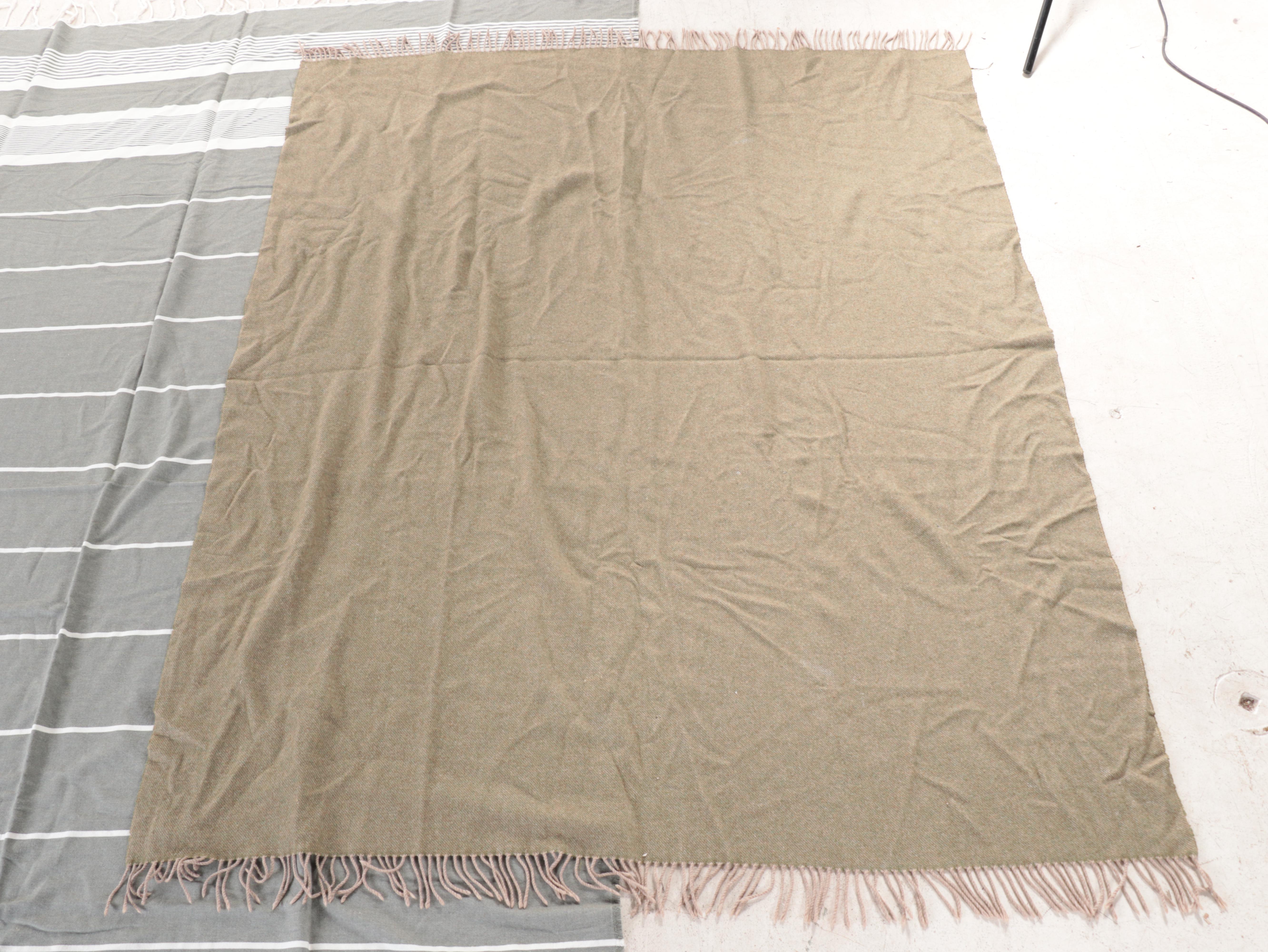 Ermenegildo Zegna Cashmere Blend Throw with Additional Wraps EBTH