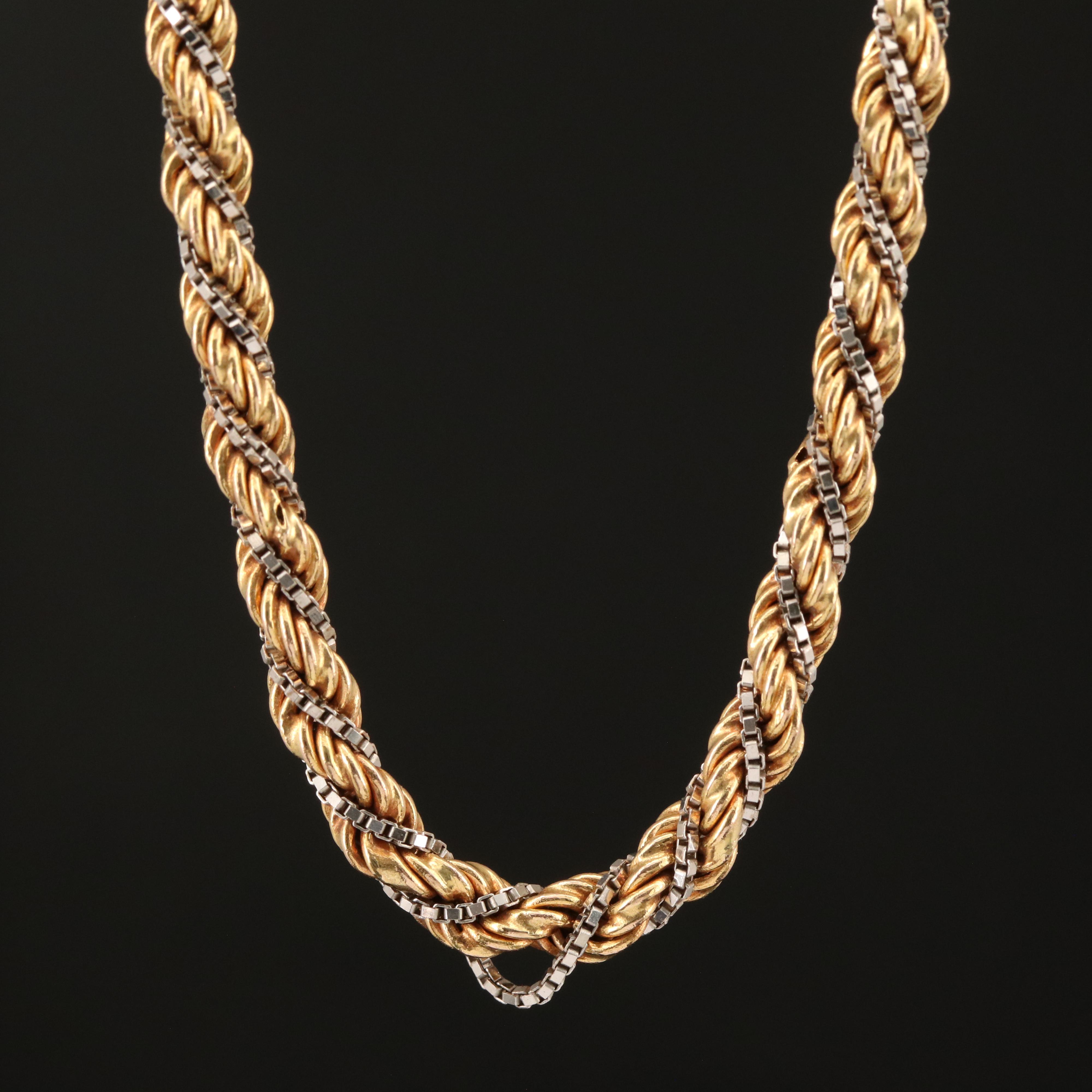 14K Rope Chain Necklace | EBTH