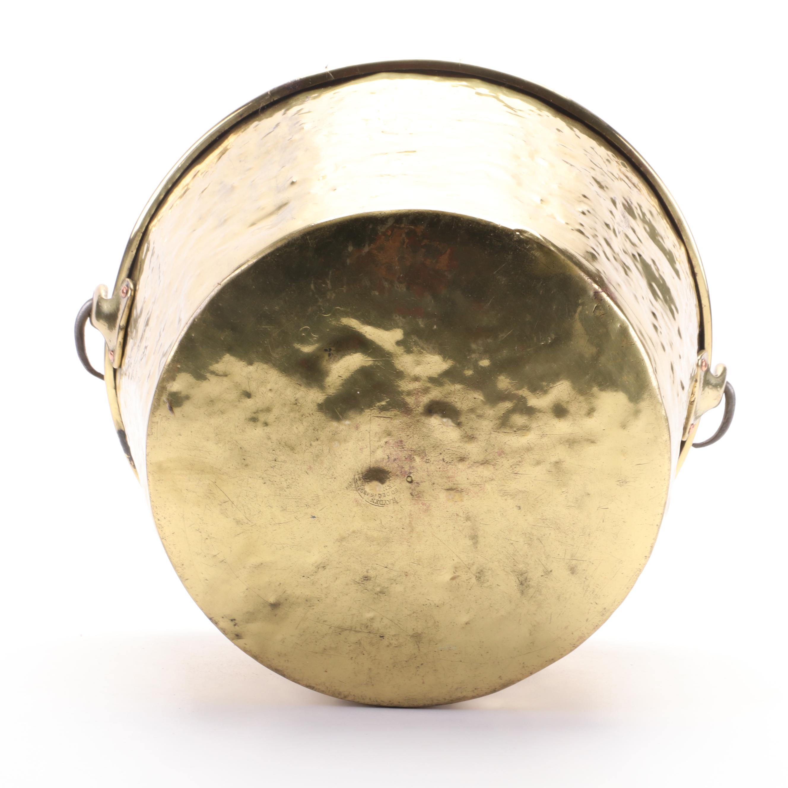 Mottahedeh Tinderbox Chamberstick with Other Brass Candlesticks and Ash