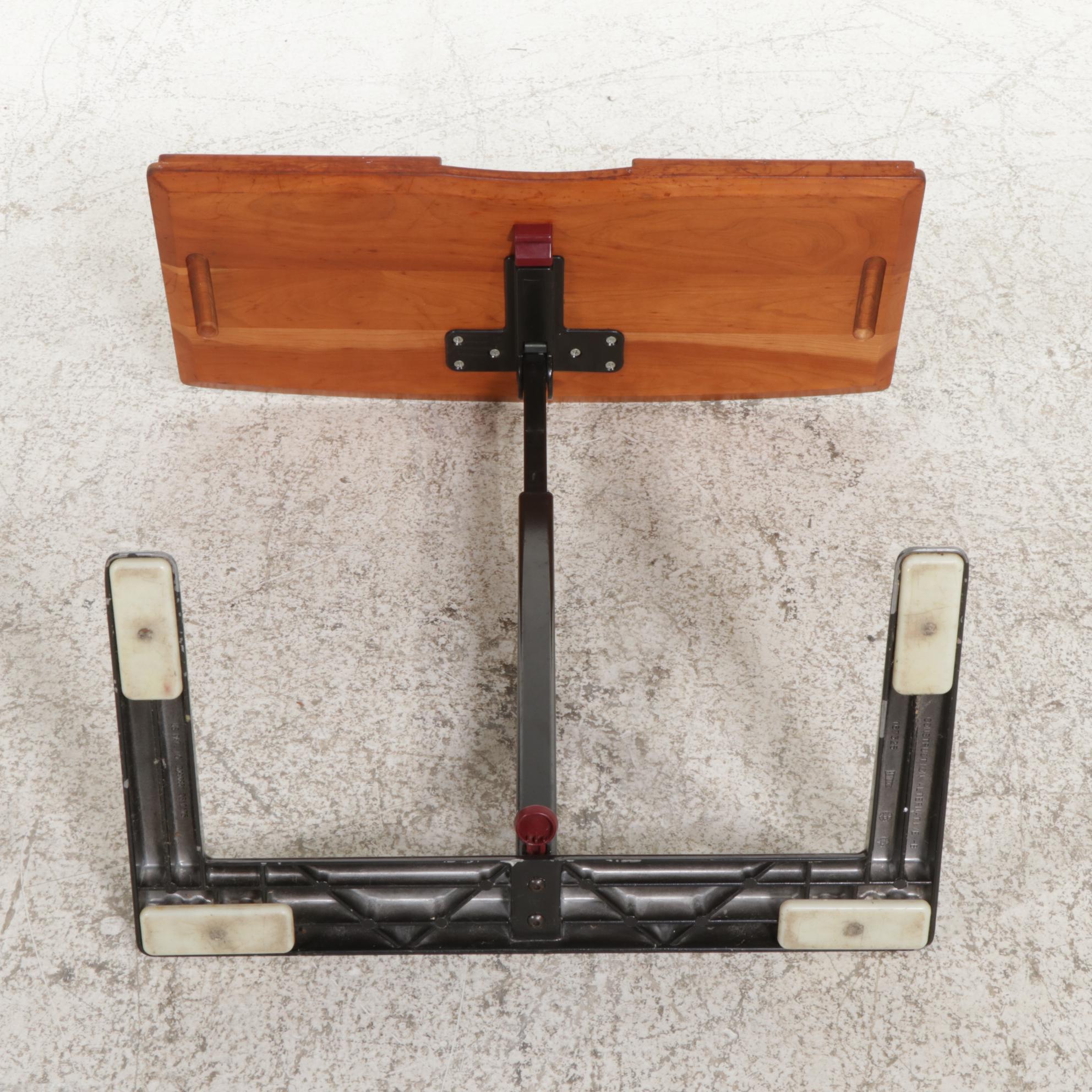 Levenger for Herman Miller Metal and Cherry Top "Scooter Stand" Laptop