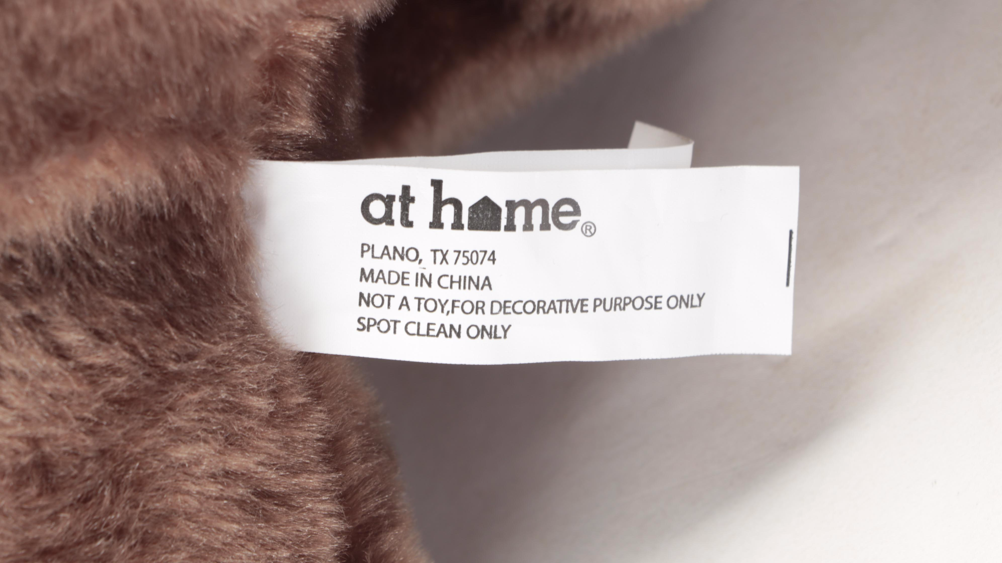 Reindeer Plush Decoration with EnVogue Christmas Snowflake Accent