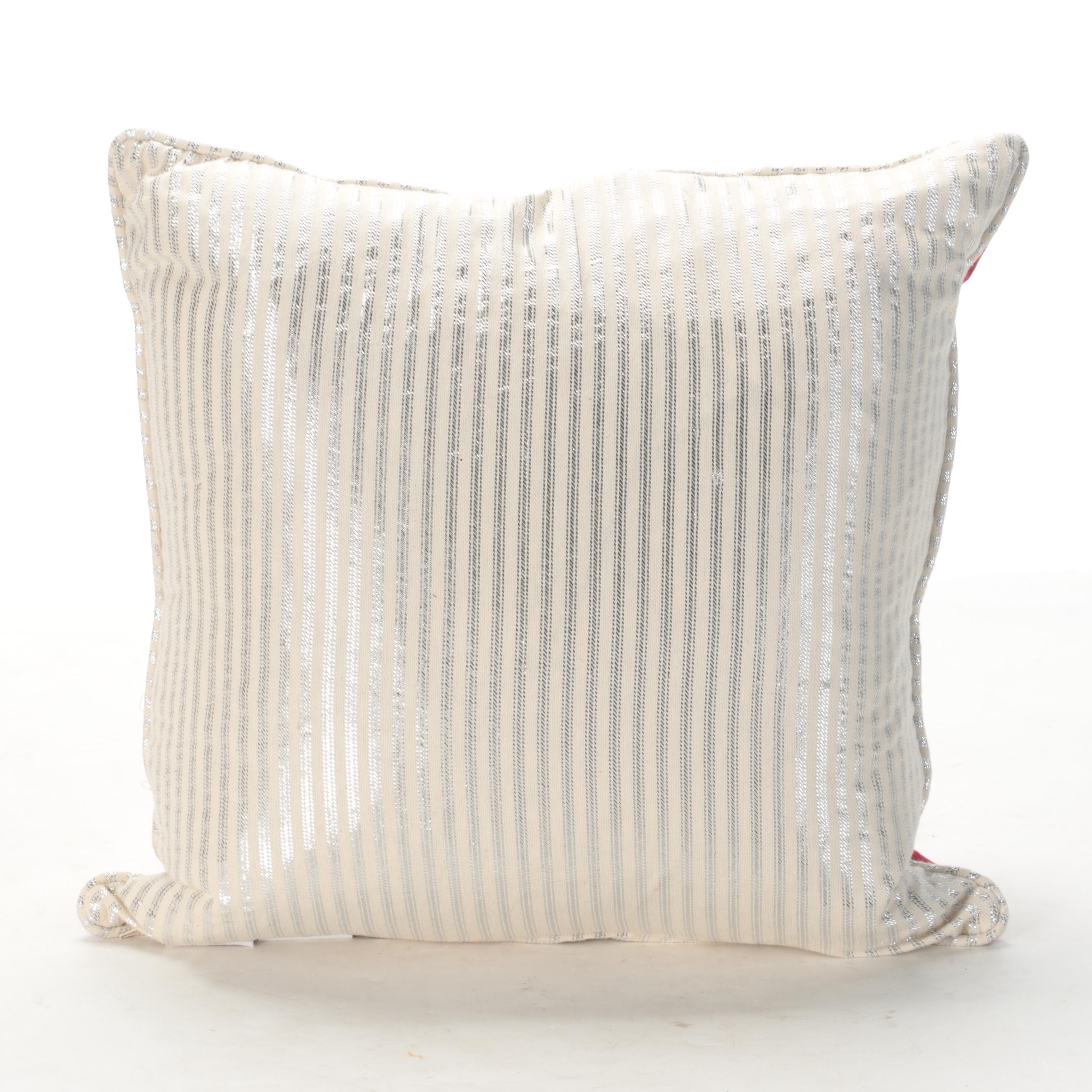 Reindeer Plush Decoration with EnVogue Christmas Snowflake Accent