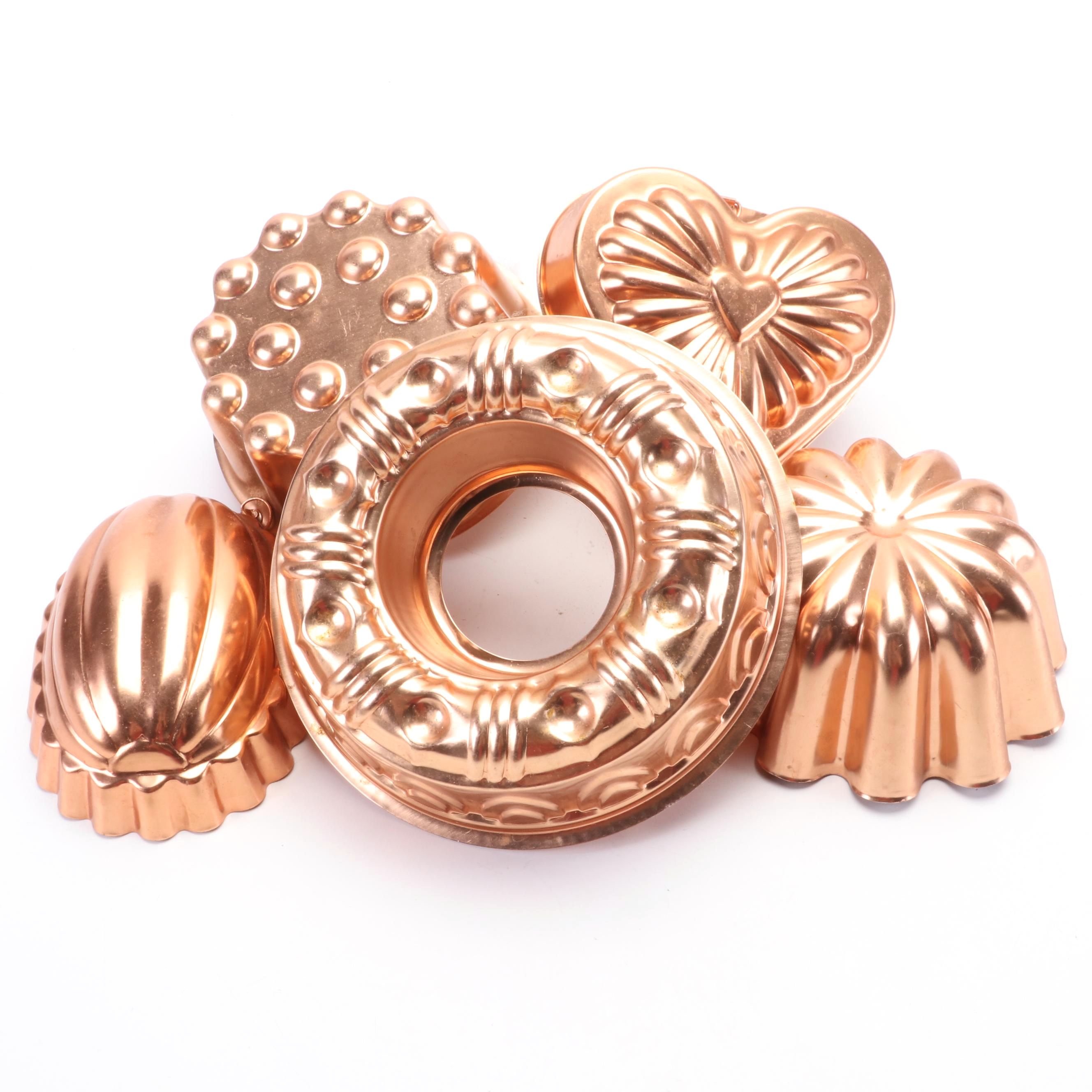 Heart Shaped CopperPlated Aluminum Jelly Molds EBTH