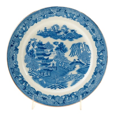 E. Hughes & Co. Willow Ware Bread and Butter Plate