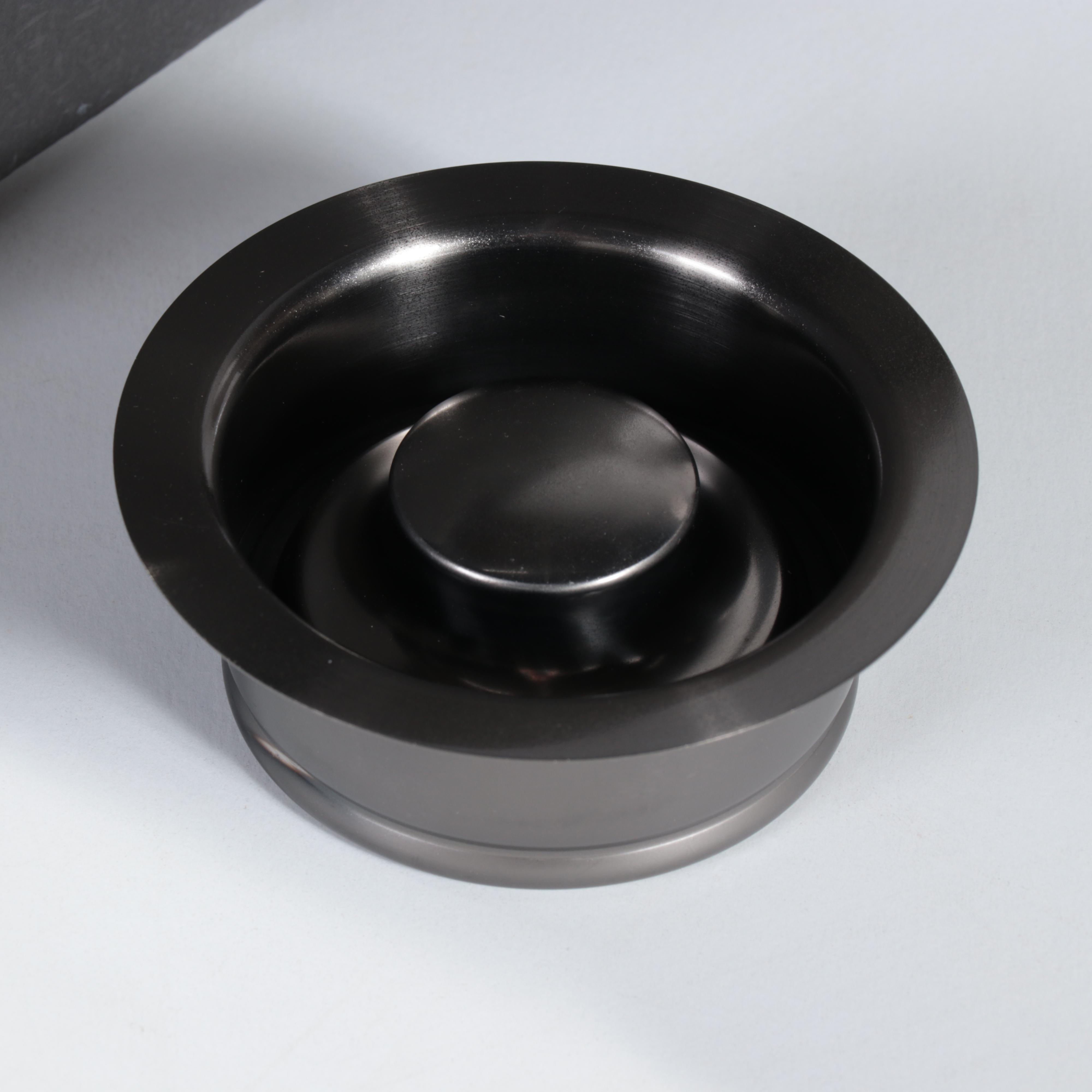 Gunmetal Black Finish Stainless Steel Sink with Brushed Nickel Finish