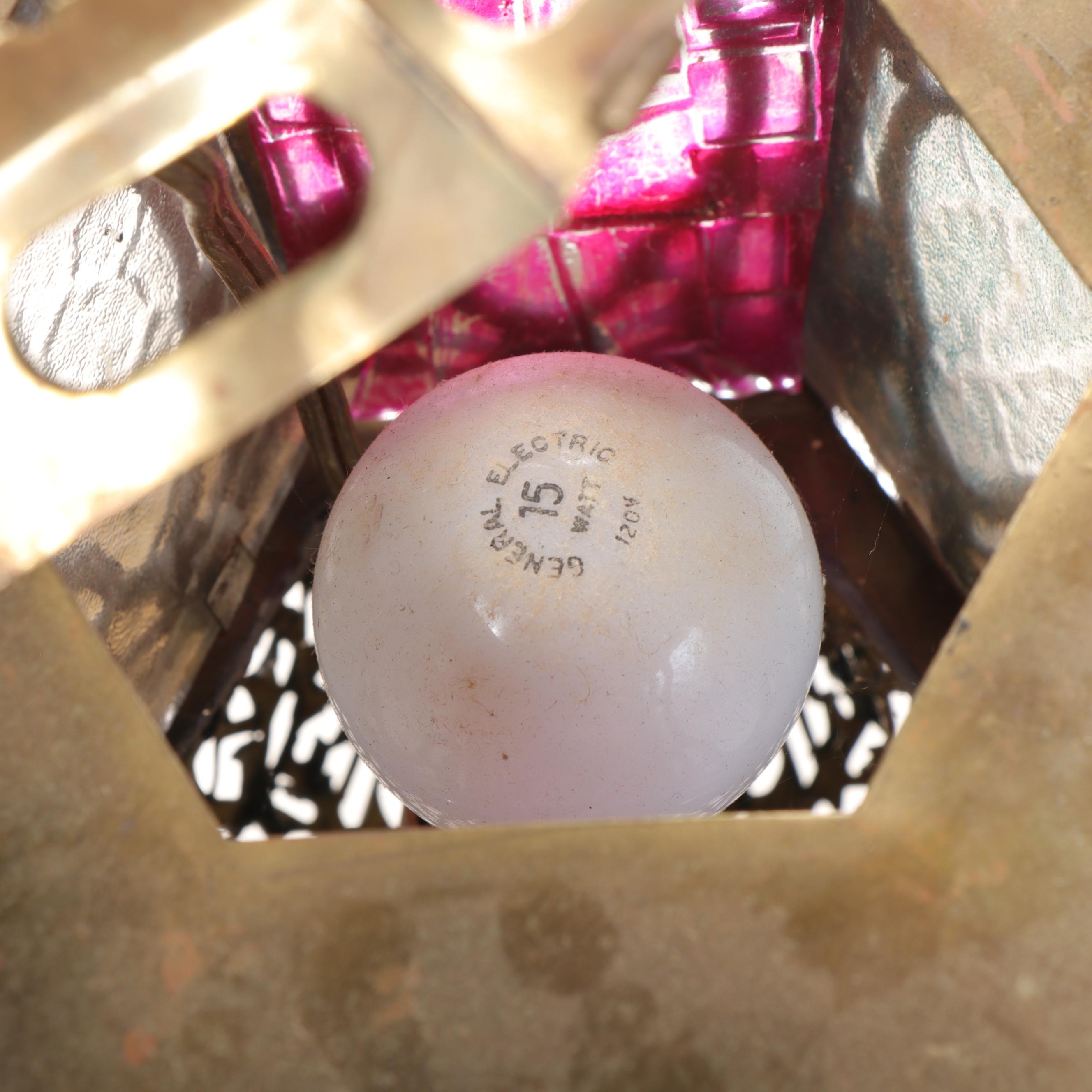 Moroccan Style Pierced Brass Swag Lamps EBTH