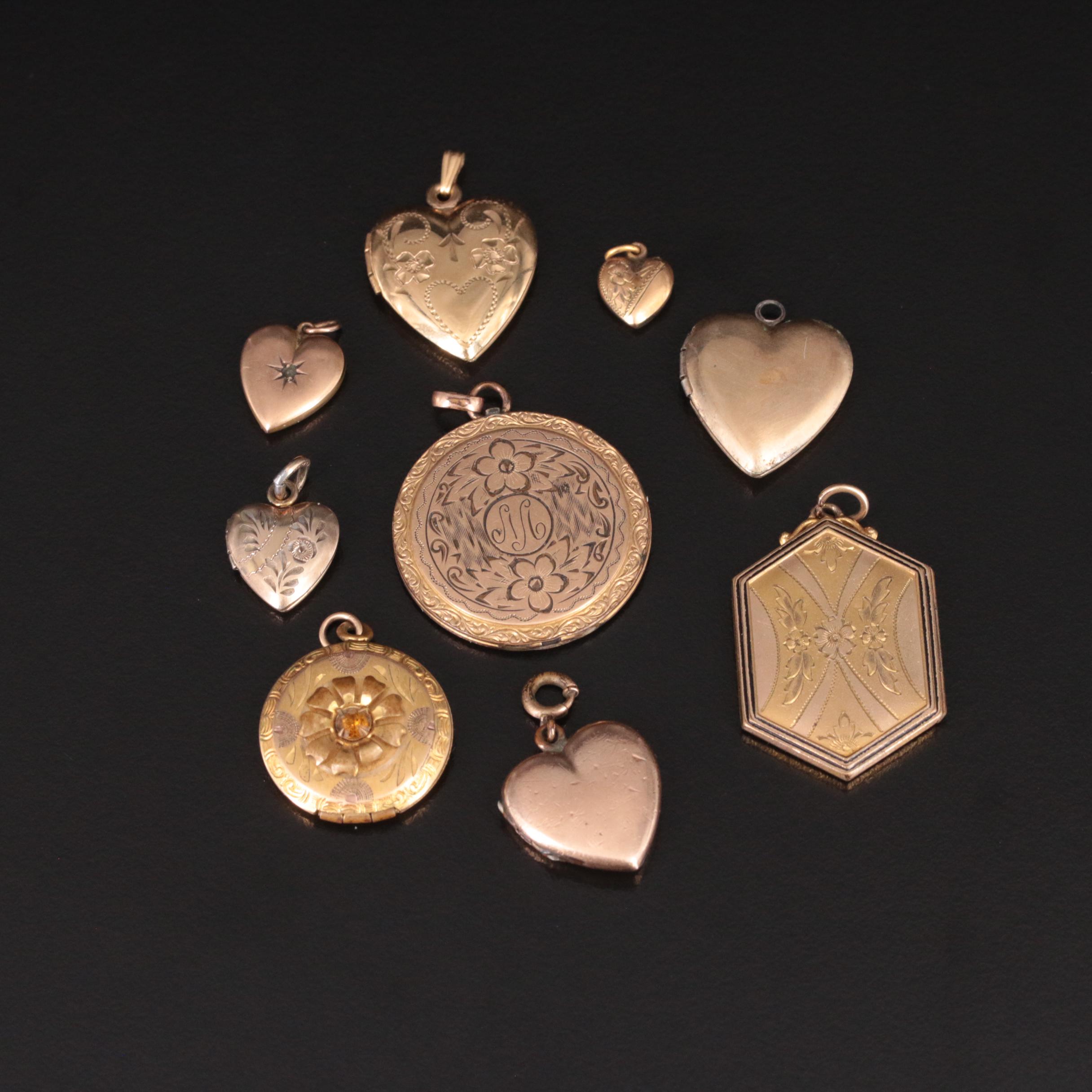 Vintage Sterling Locket and Pendant Selection EBTH