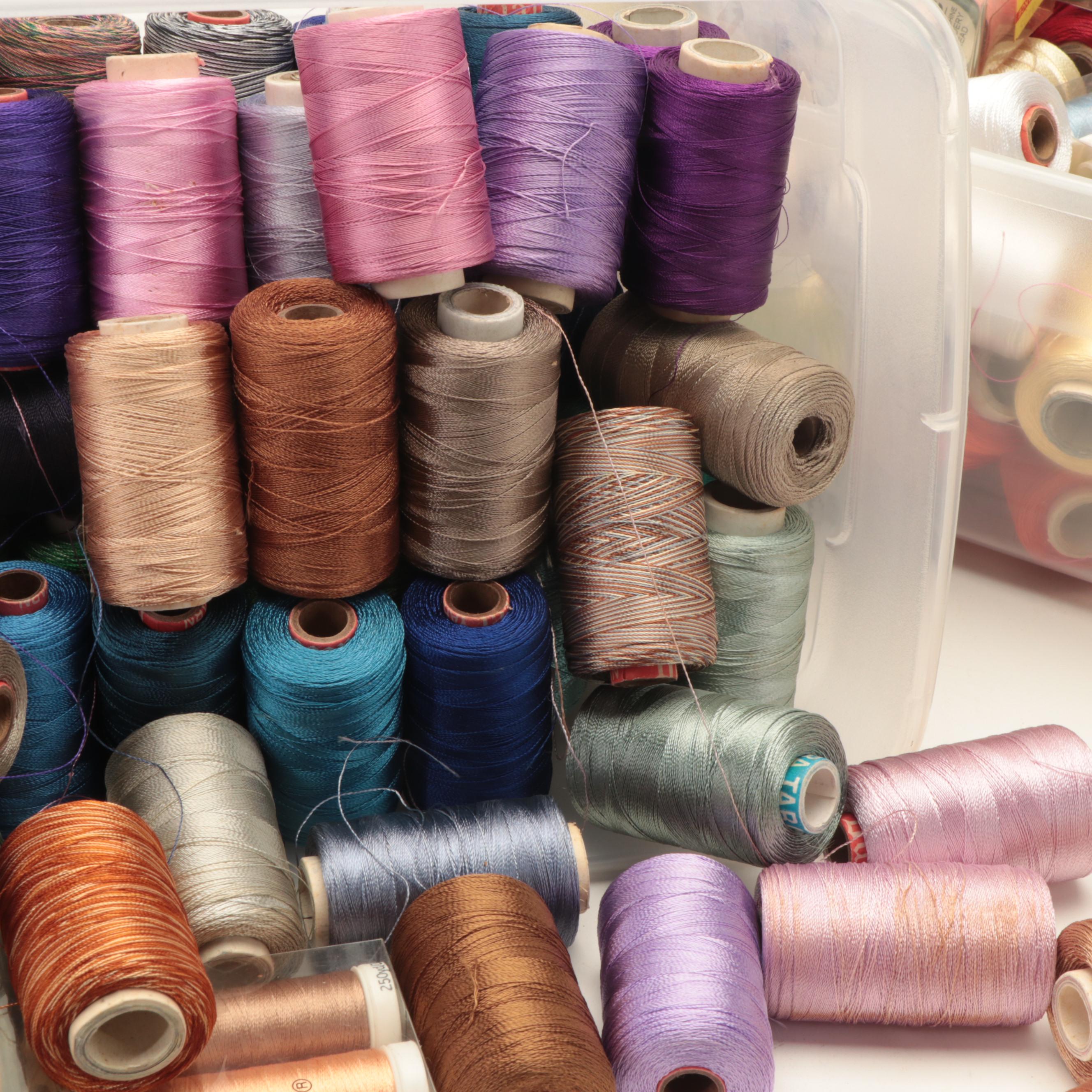 Creative World, Sulky and Other Cotton Machine Embroidery Thread EBTH
