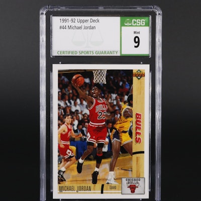 1991 Upper Deck Michael Jordan #44 Graded CSG Mint 9 Basketball Card