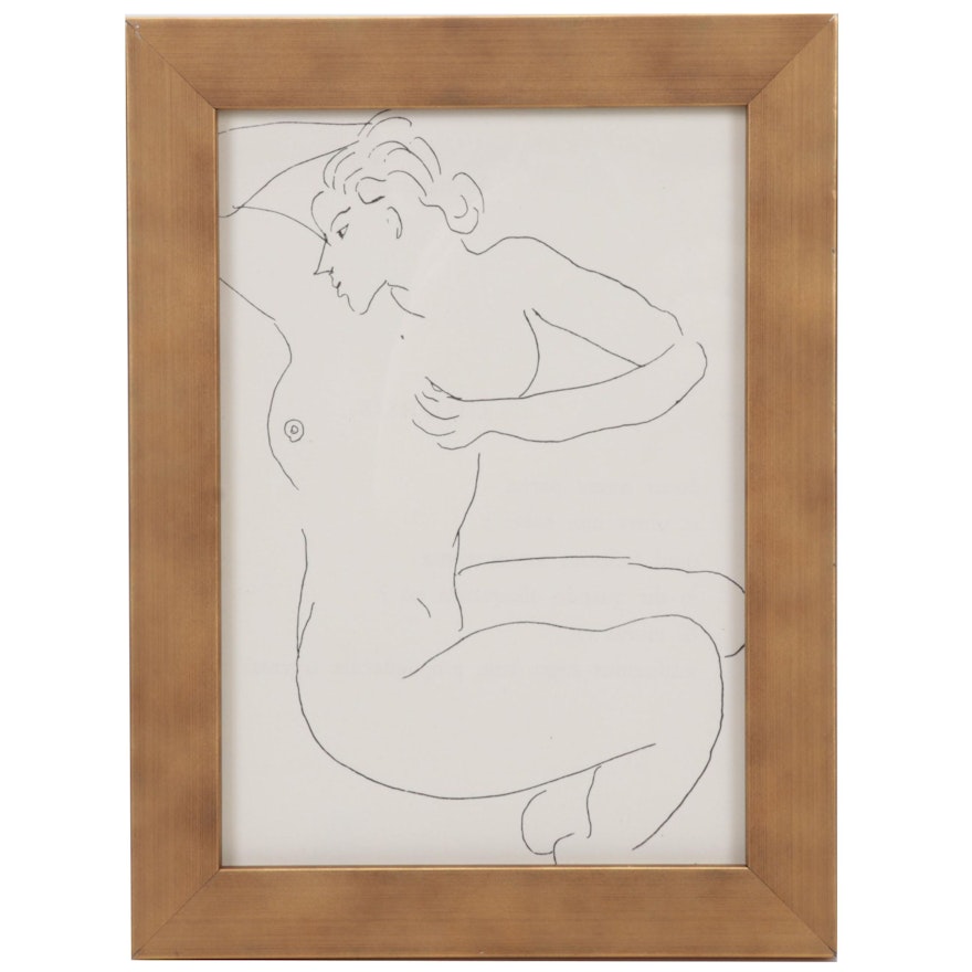 Lithograph After Henri Matisse From "Cantique des Cantiques," Circa 1962