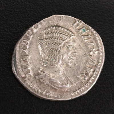 Ancient Roman Imperial Denarius of Julia Domna, ca. 211 AD