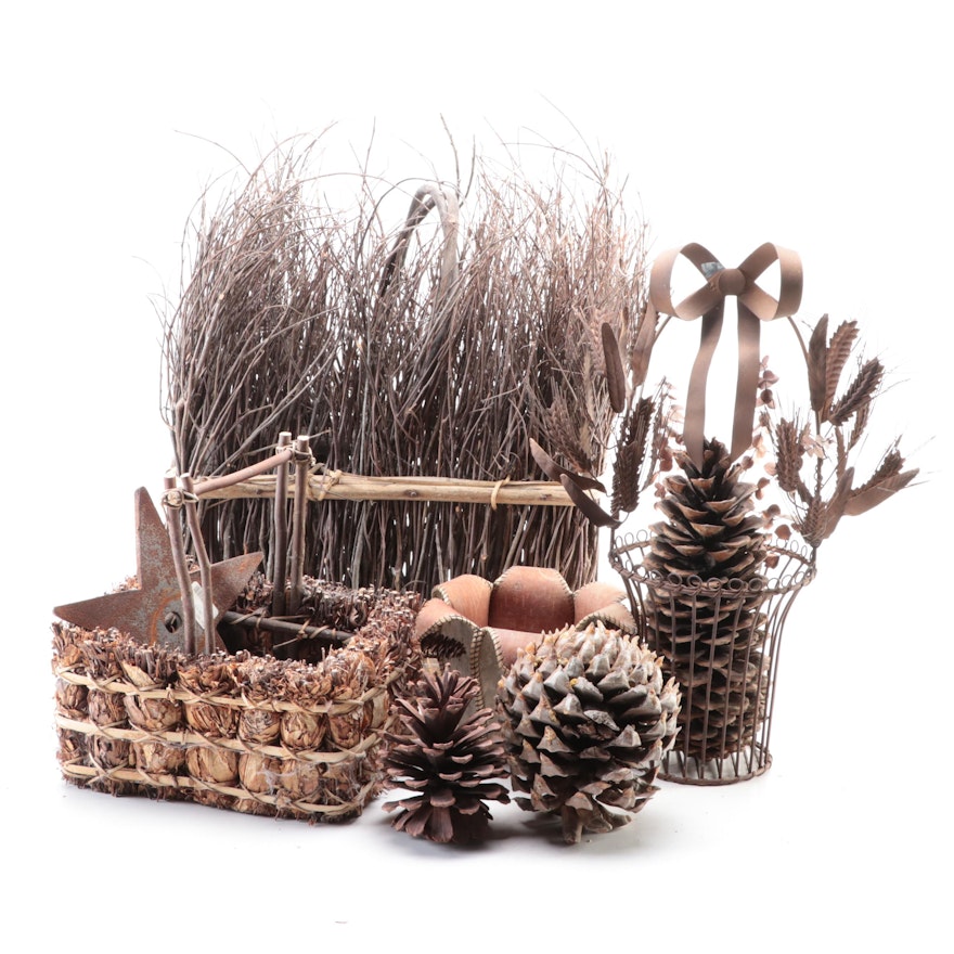 Lillian Wiser Anishinaabe Birch Bark Blueberry Basket and More Wildcrafted Décor