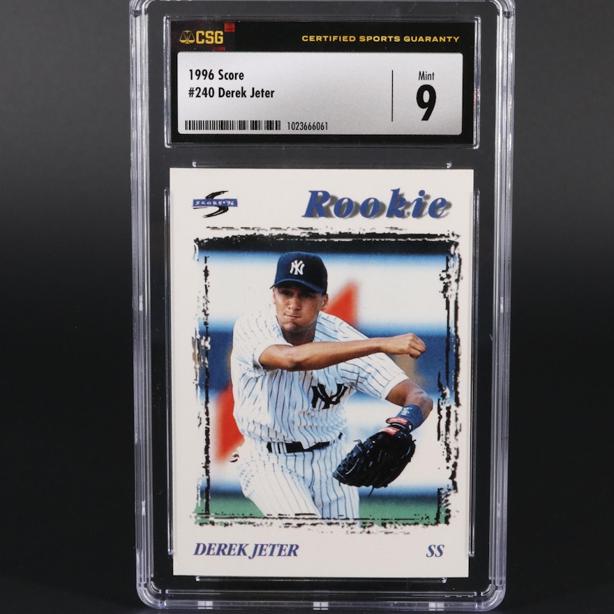 1996 Score Derek Jester #240 Graded CSG Mint 9 Baseball Card