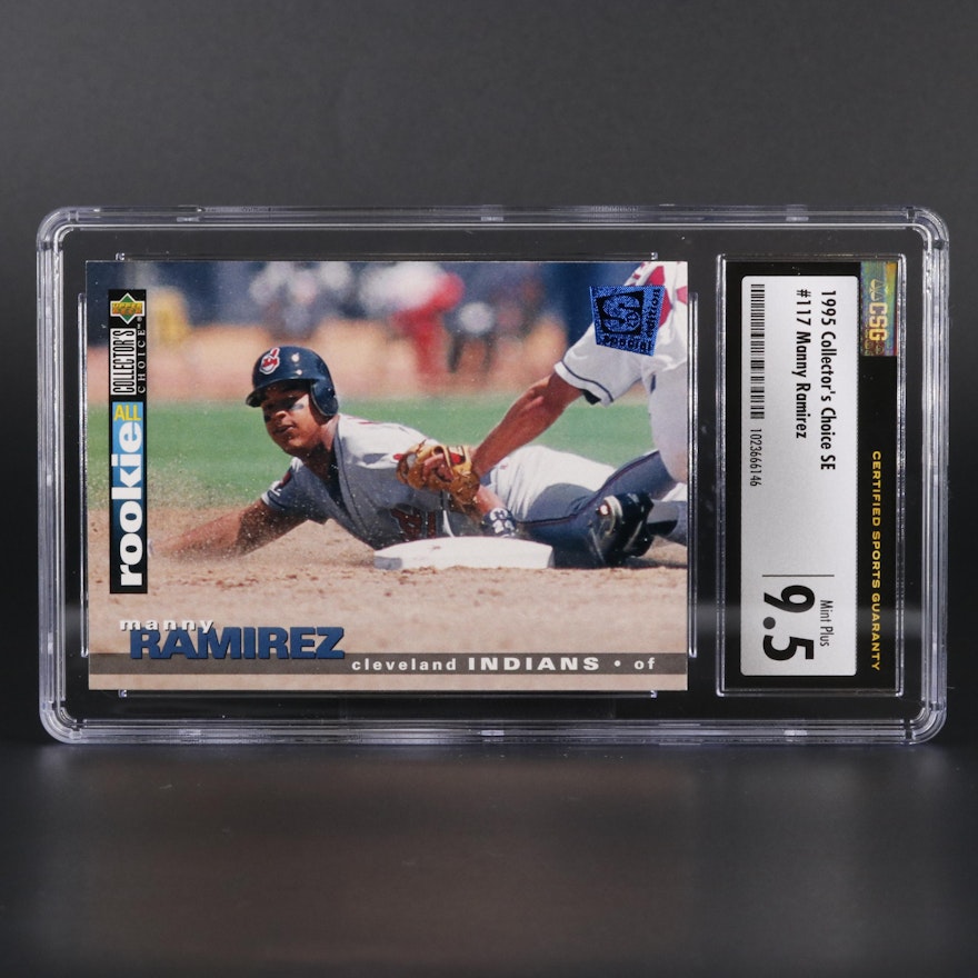 1995 Upper Deck Manny Ramirez #117 Graded CSG Mint 9.5 Baseball Card