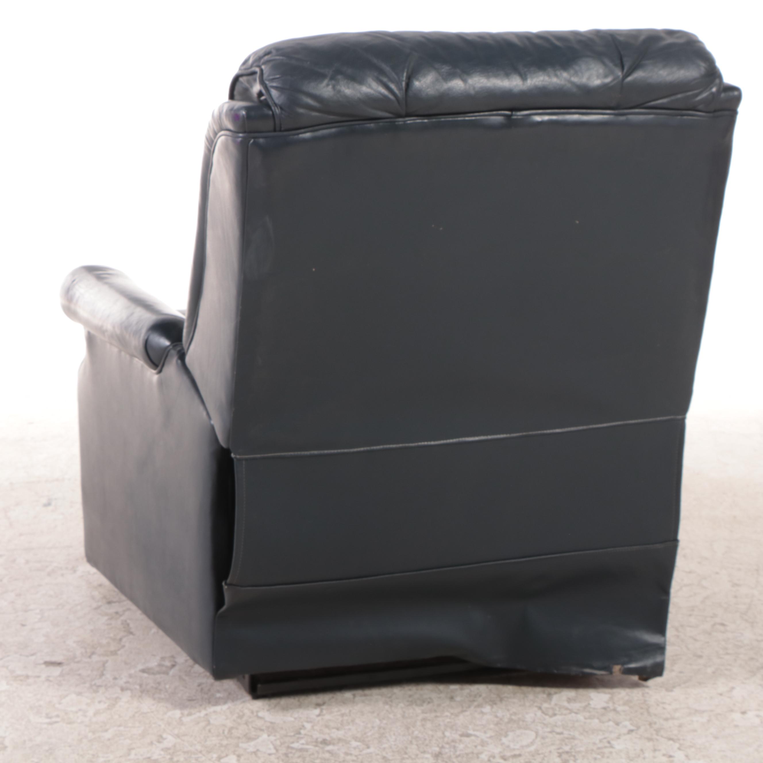 BradingtonYoung Blue Leather Recliner EBTH